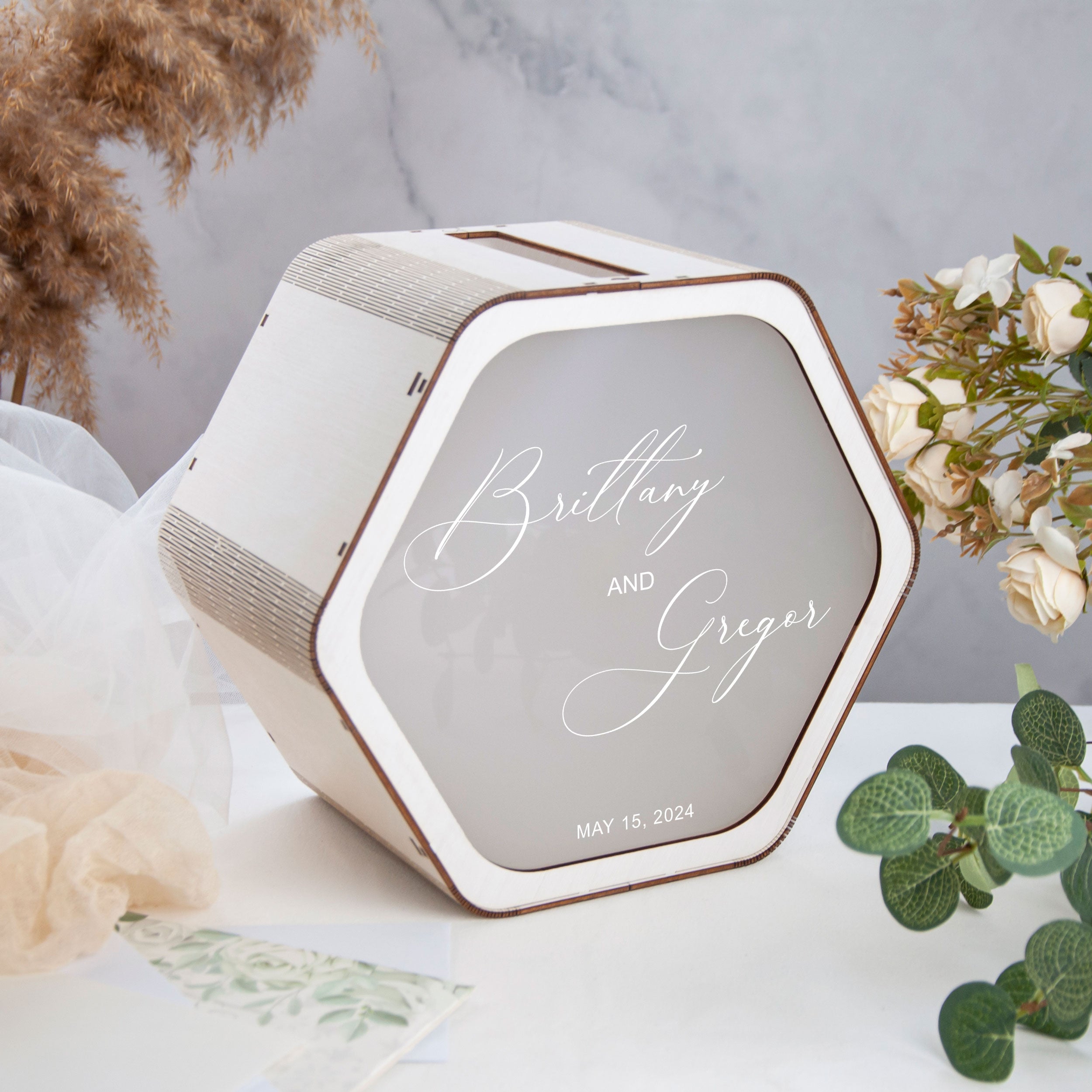 Personalized Wedding Box for Cards & Gifts - Bridal Shower Gifts