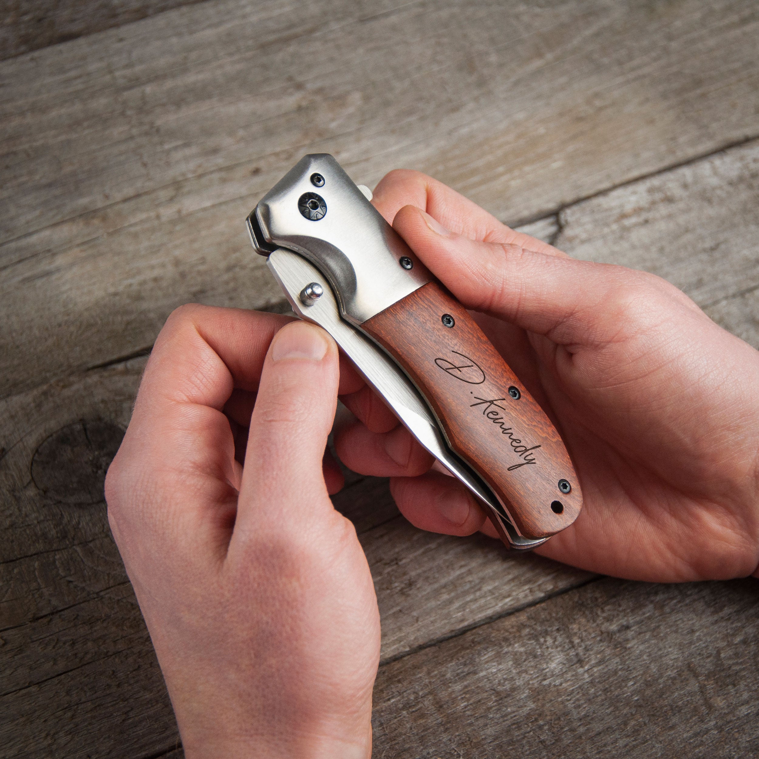 Custom PocketKnife with Personal Engraving