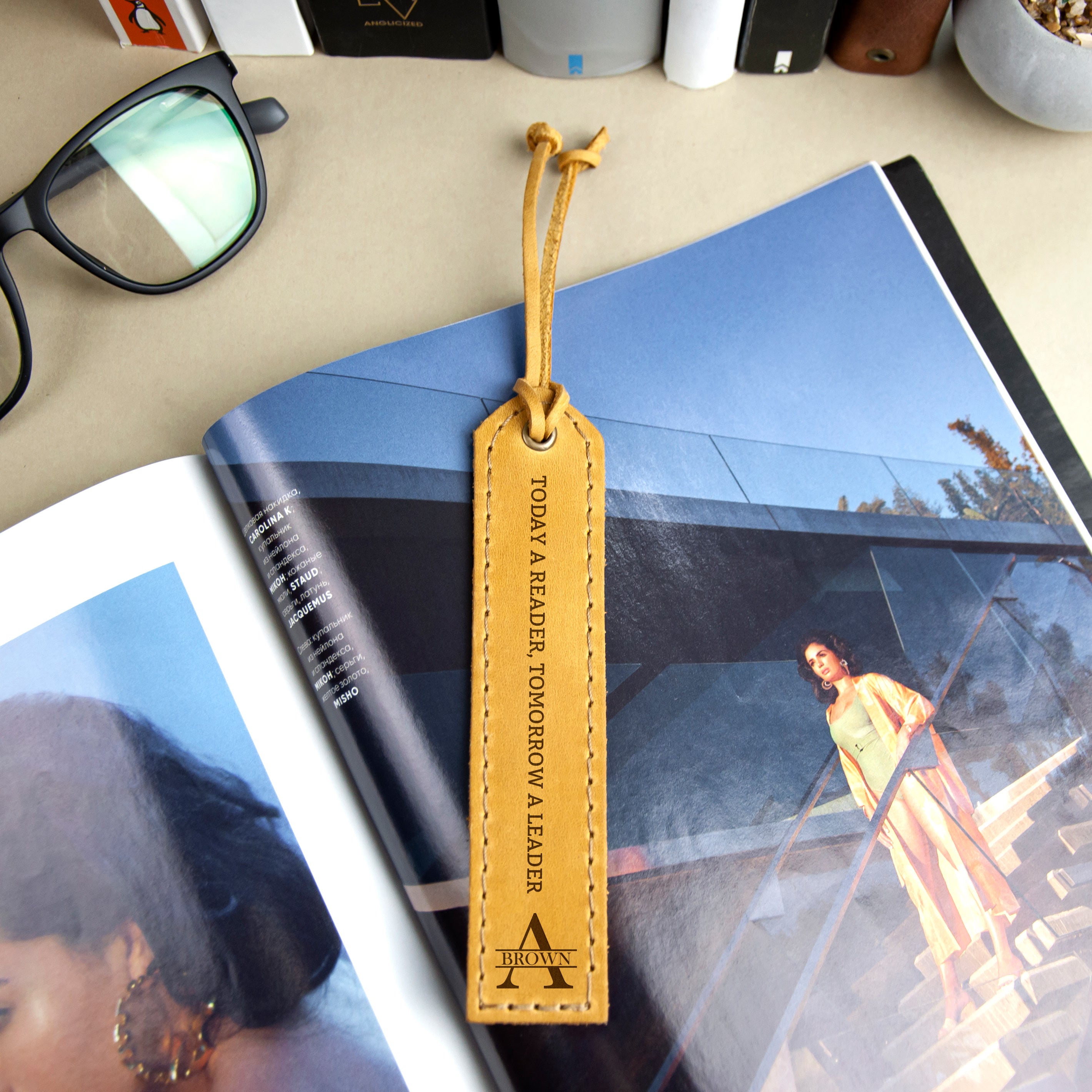 Name  Leather Bookmarks - Birthday Gifts for Book Readers