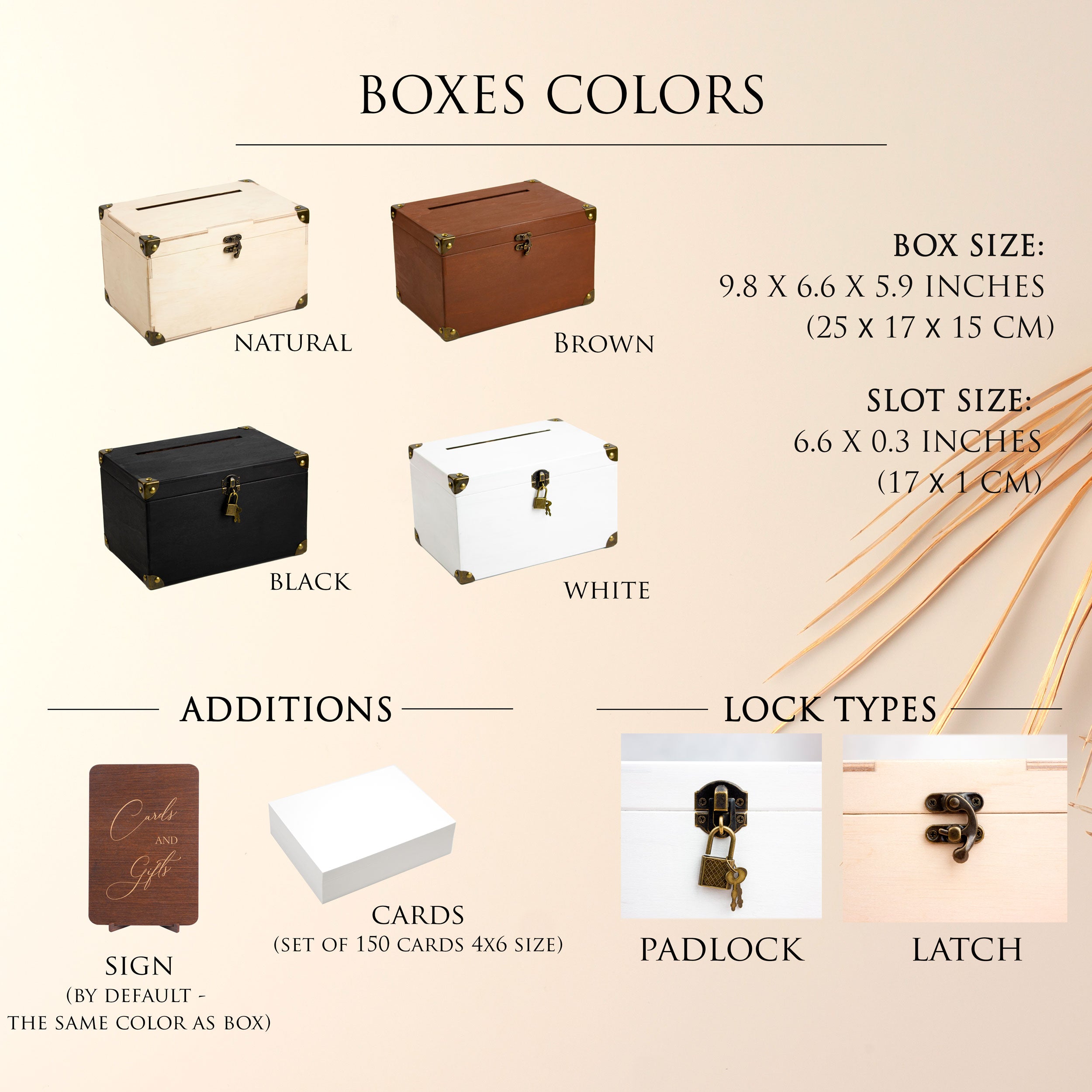 Mountain Wedding Card Box - Wooden Envelope Box for Wedding Reception