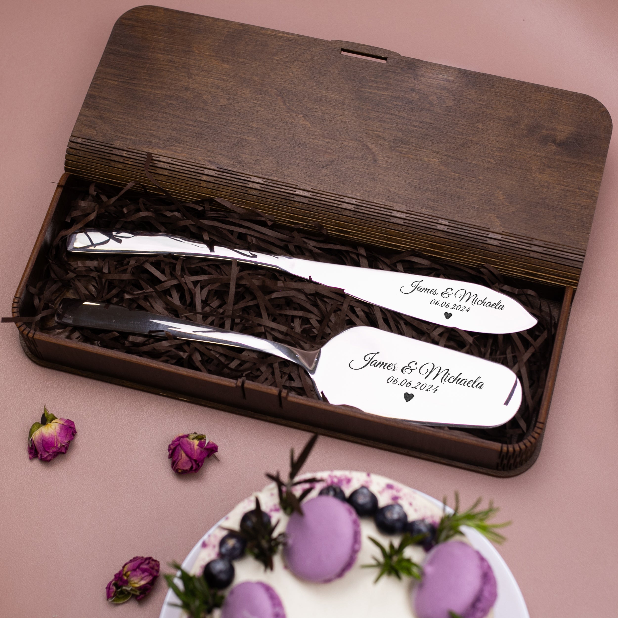 Personalized Cake Knife & Server - Wedding Cake Knife Set