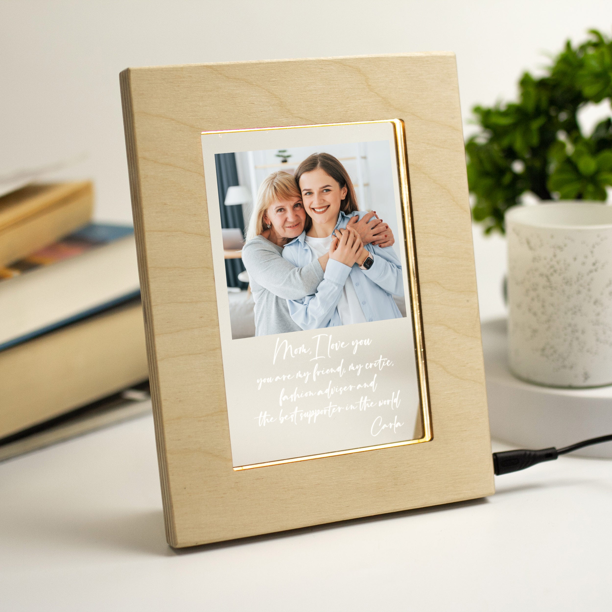 Personalized Frame for Mom - Christmas Gifts from Daughter