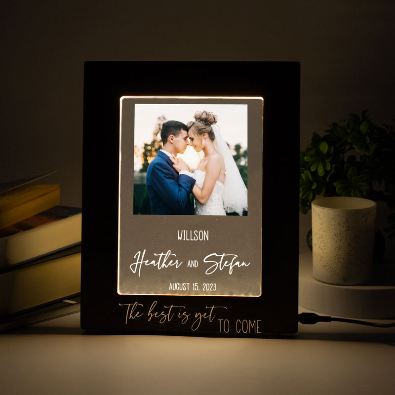 Wedding Picture Frame with LED light - Housewarming Wedding Gifts