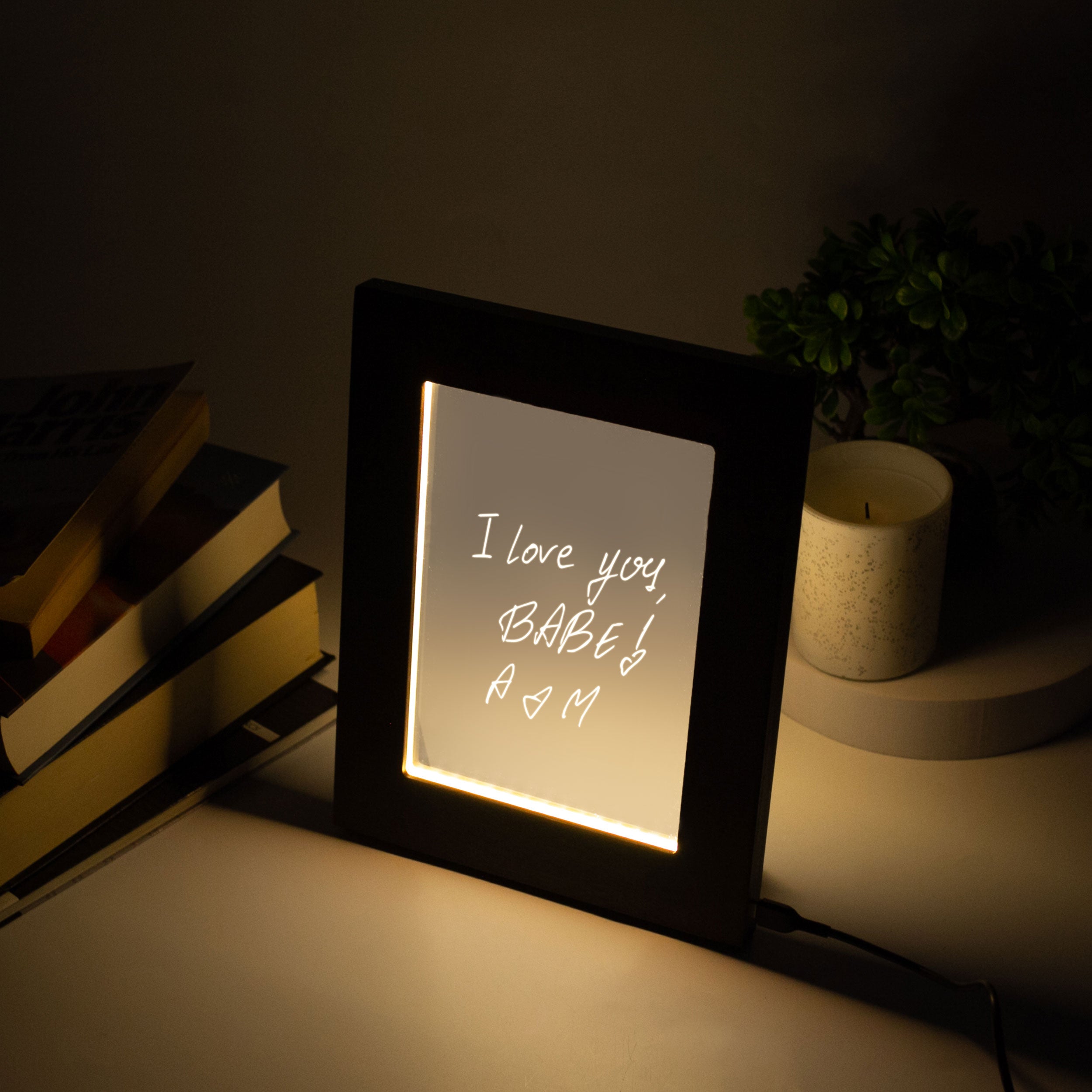 Handwriting Gift - Clear Acrylic Light Up Frame