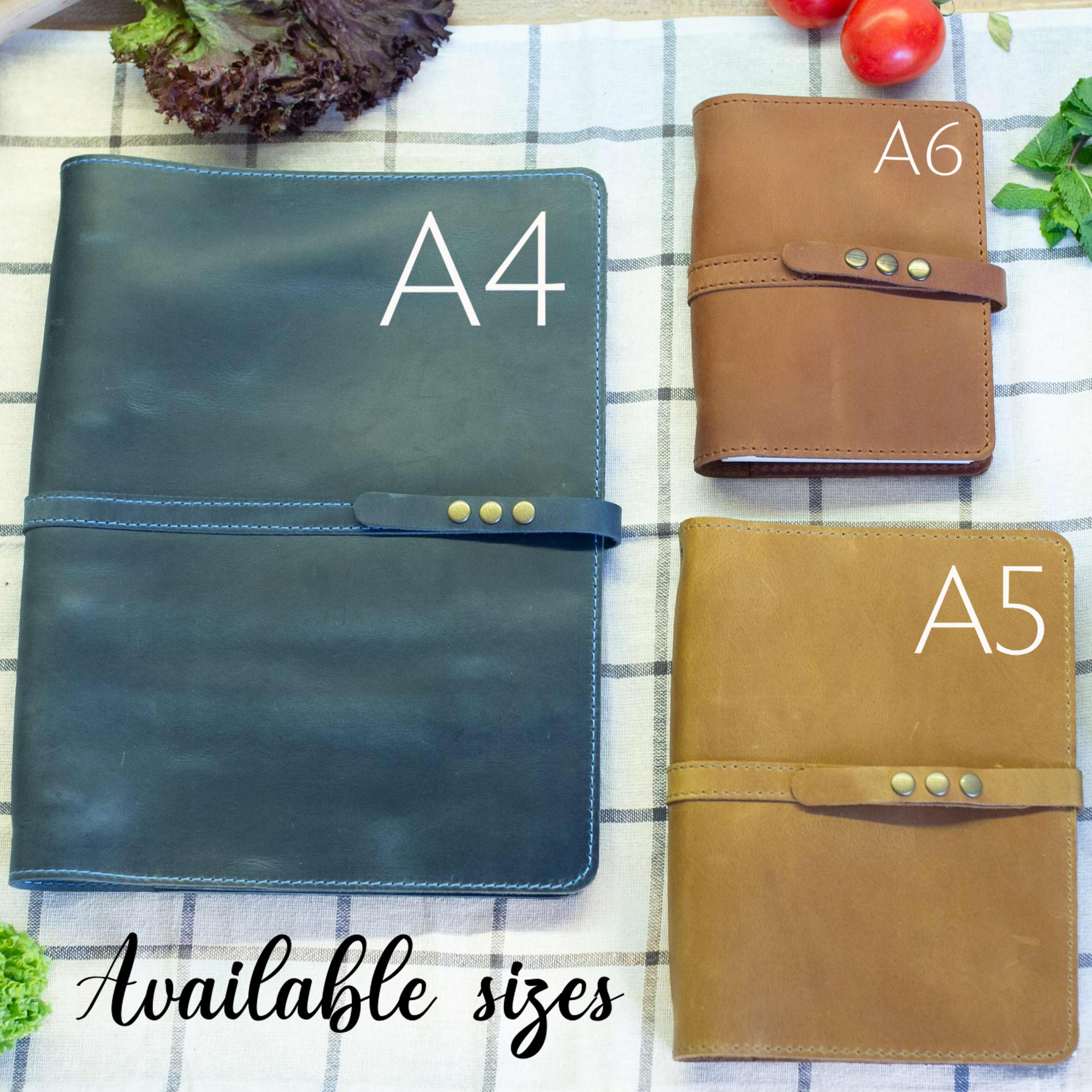 Personalized Leather Cookbook - Christmas Gift for Dad