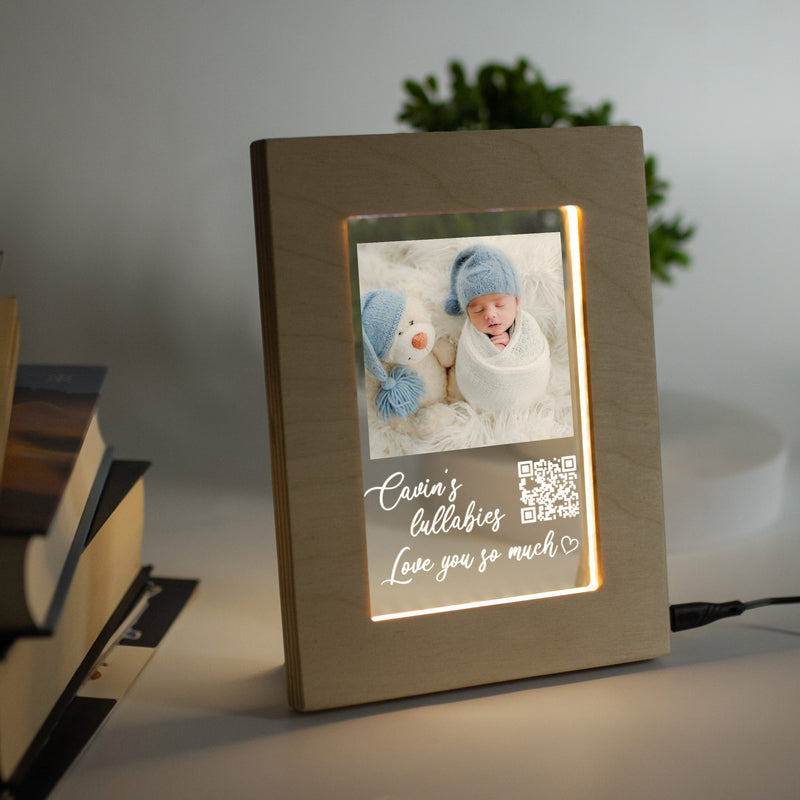 Baby Shower Gifts - Custom Photo Frame with Lullabies