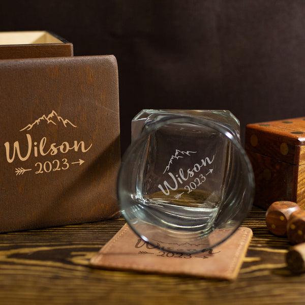 Engraved Rocks Glass - Personalized Gift for Boss