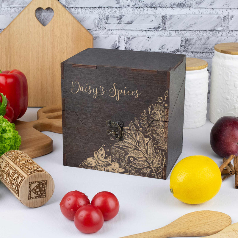 Kitchen Storage Box for Spices & Herbs - Family Christmas Gift