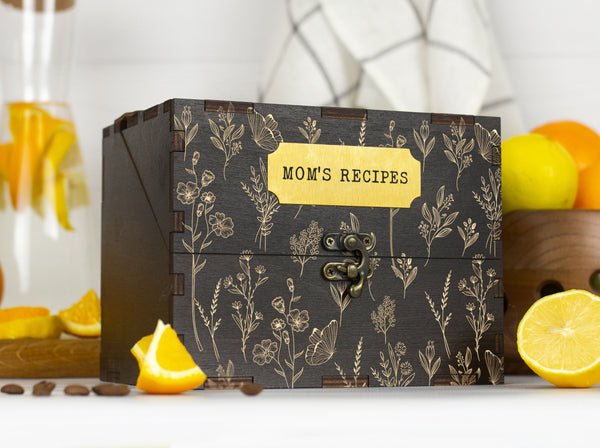 Recipe Storage Box - Christmas Gift for Daughter, Grandma, Wife, Mom