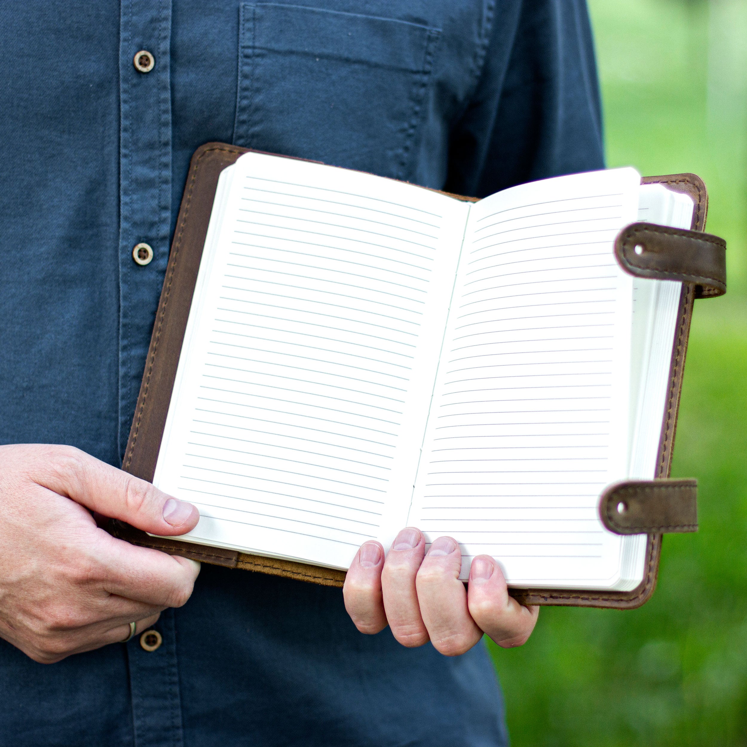 Name Refillable Journal Lined or Blank - Father's Day Gift for Dad