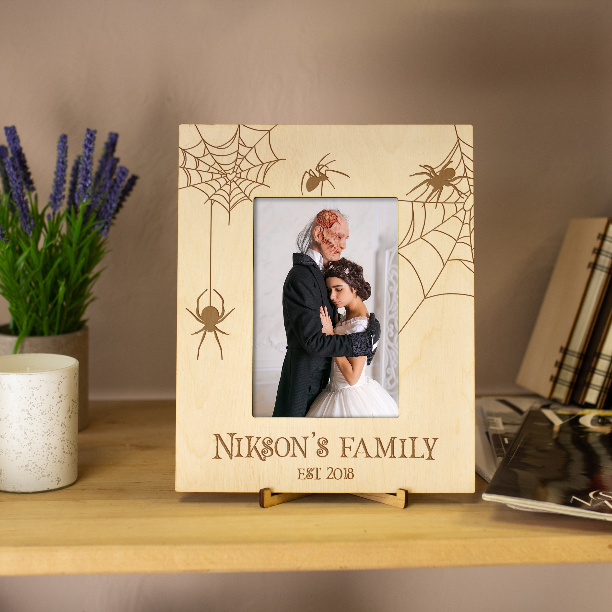 Original Wedding Frame - Gothic Wedding Gift for Couple