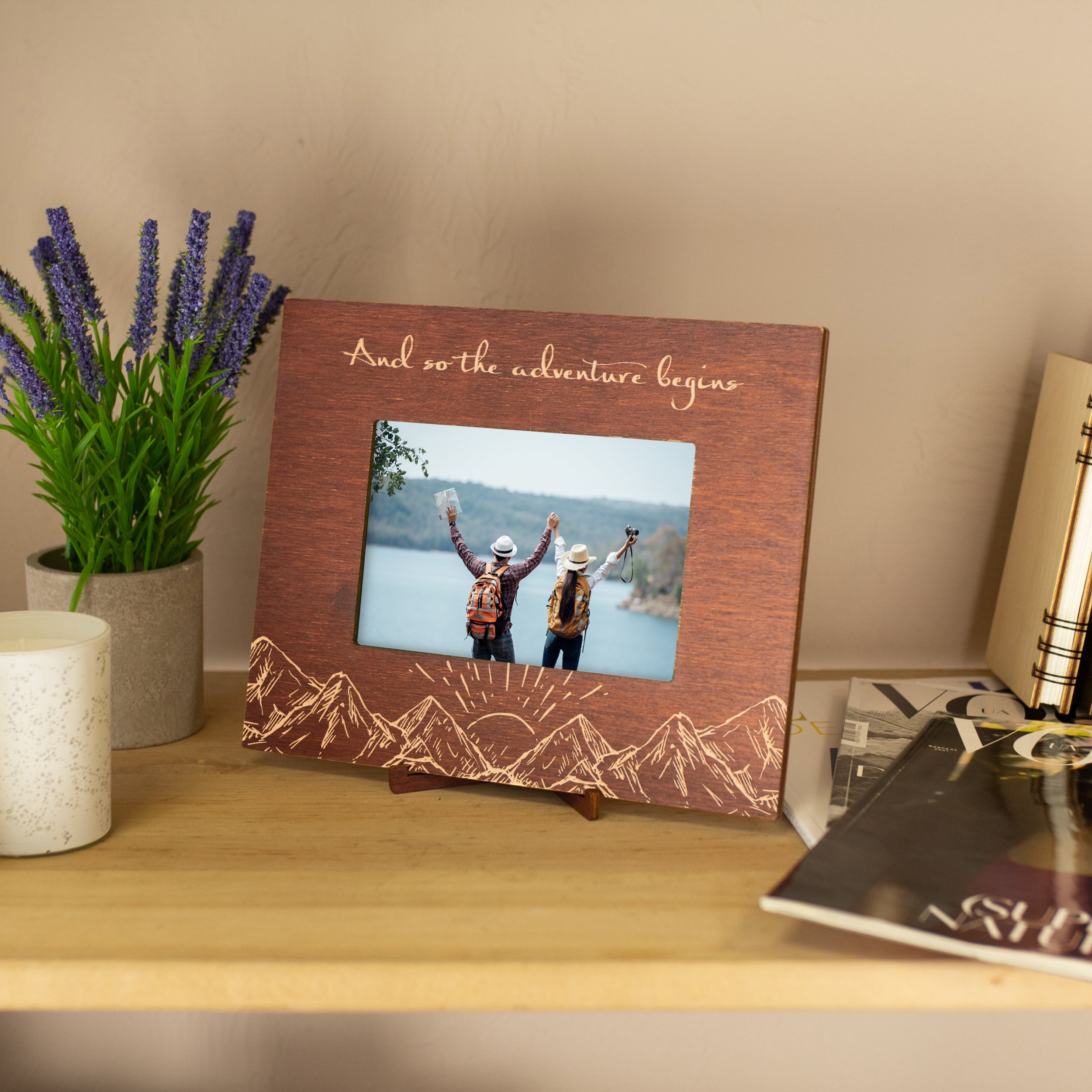 Photo Frame for Travelers And So the Adventures Begin