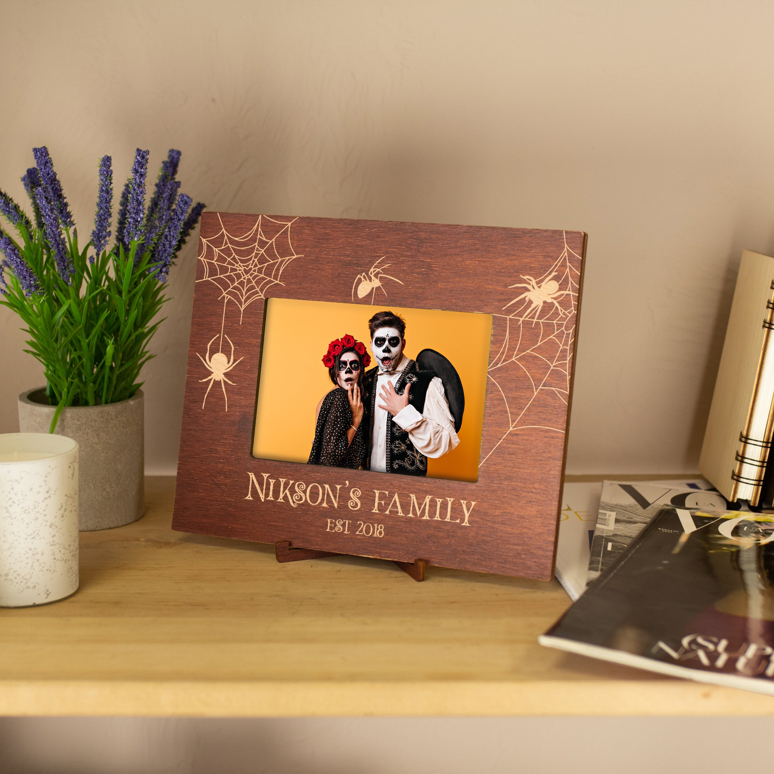 Original Wedding Frame - Gothic Wedding Gift for Couple