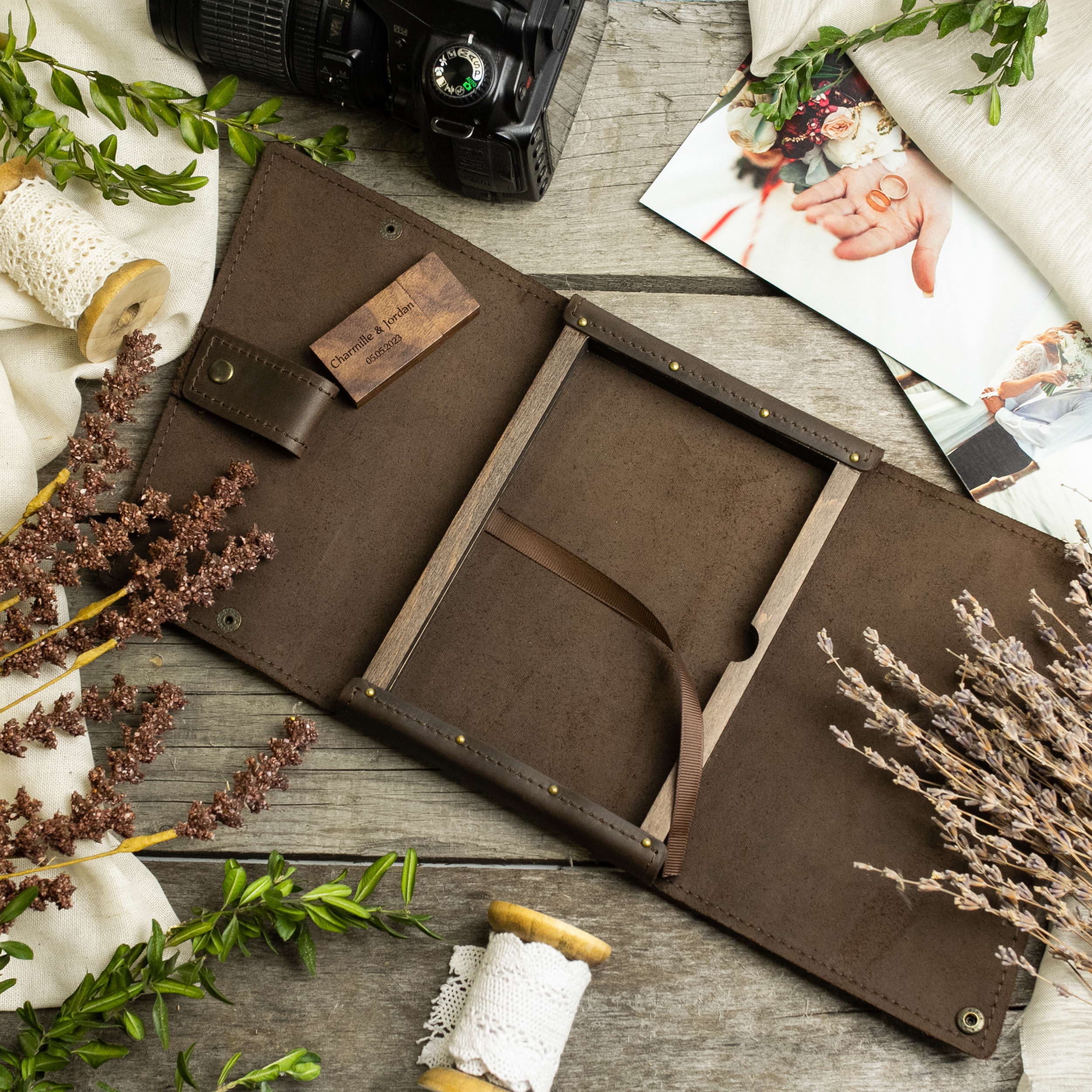 Leather Keepsake Memory Box with Family Tree - Christmas Gifts Ideas