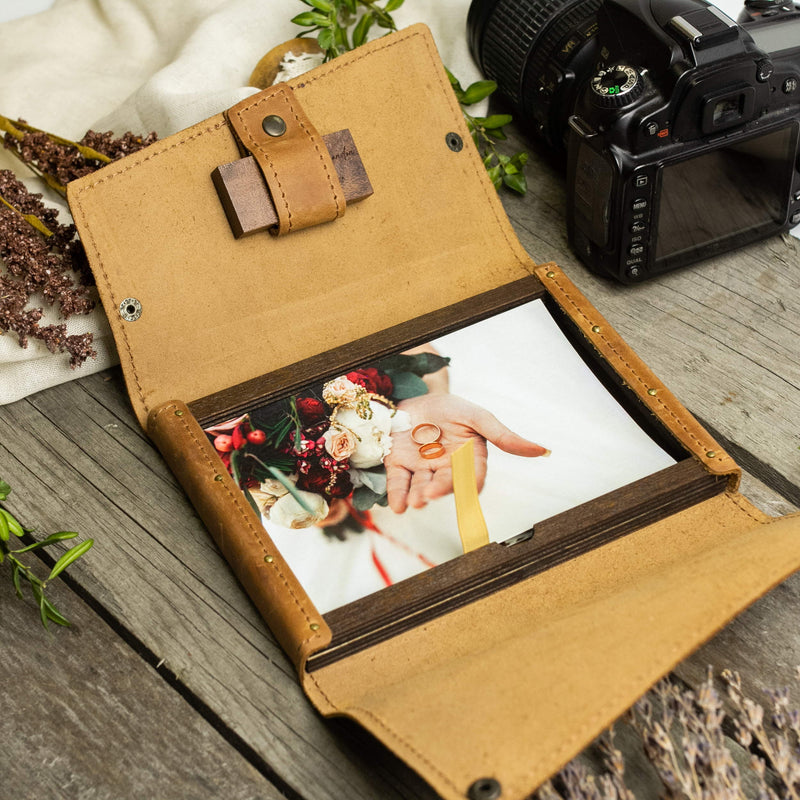 Personalized Photo Keepsake Box with Mountains - Christmas Gifts for Travelers