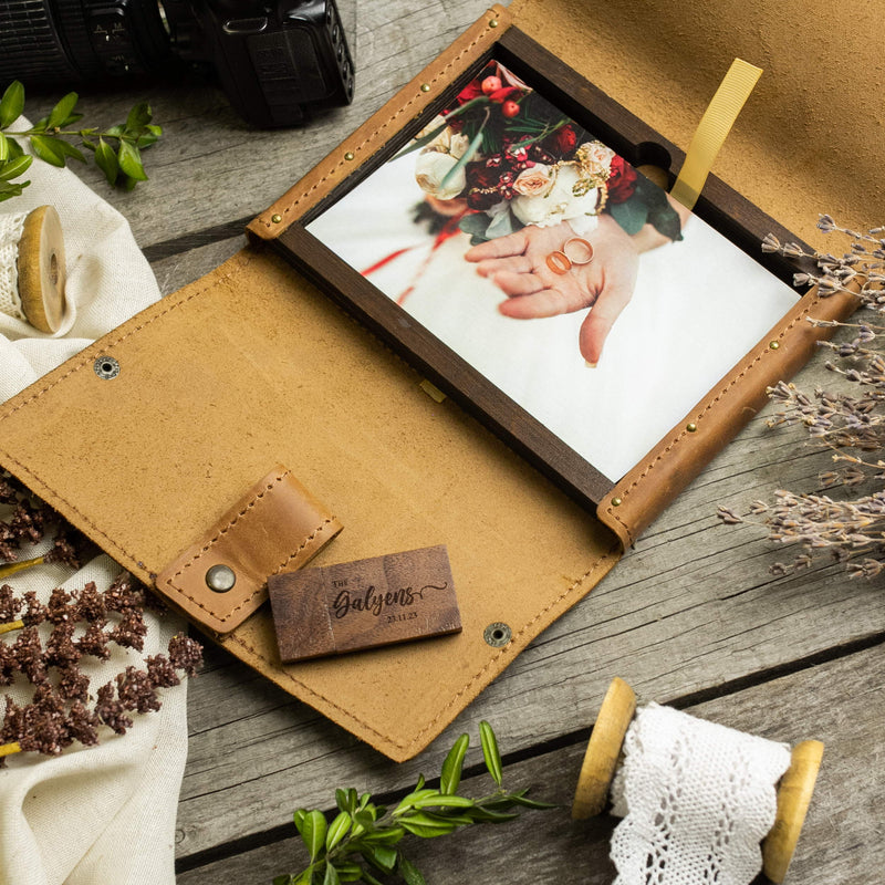 Engraved Photo Memory Box - Family Christmas Gifts