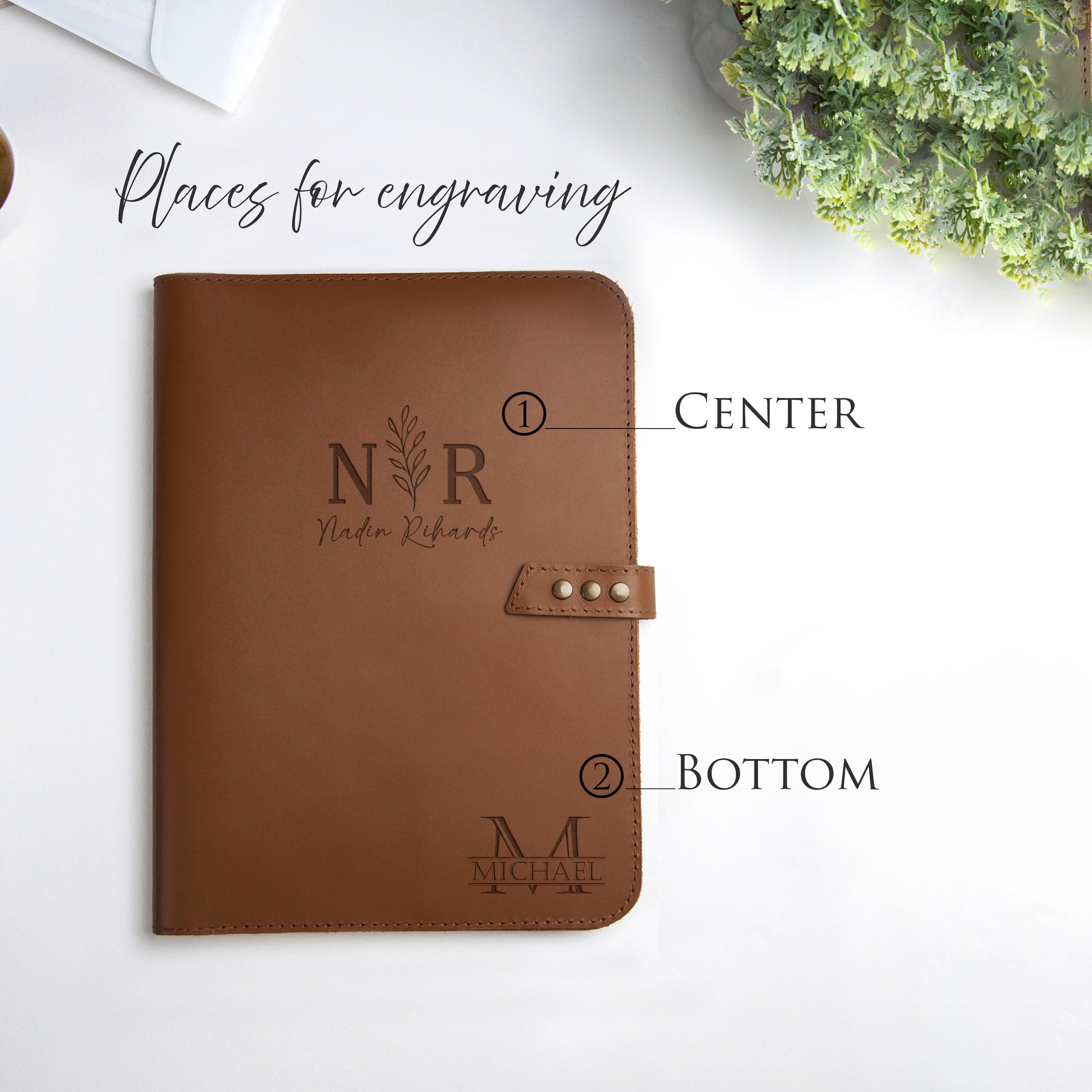 Custom Leather Padfolio Christmas Business Gifts