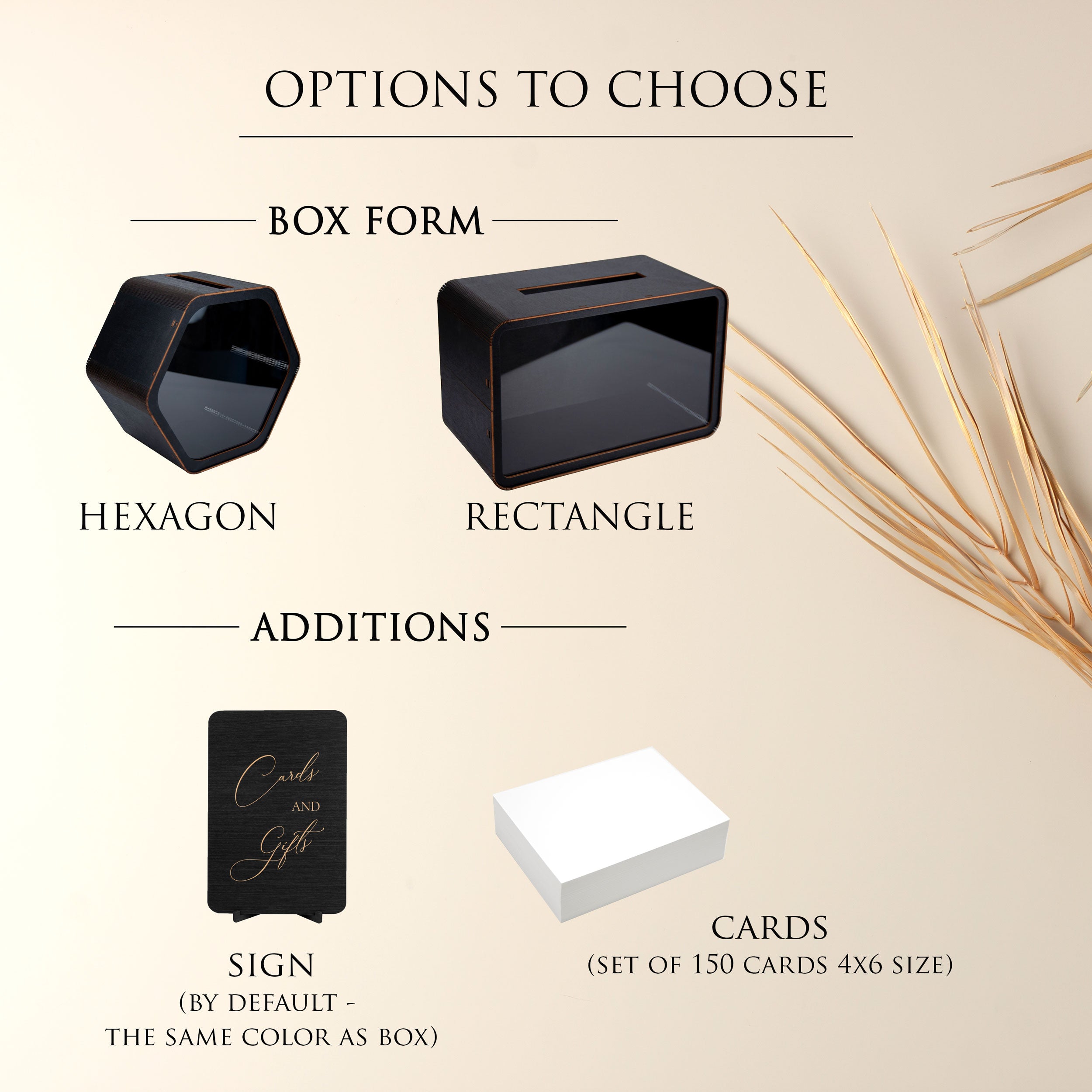 Custom Wedding Card Box - Wedding Ceremony Decoration