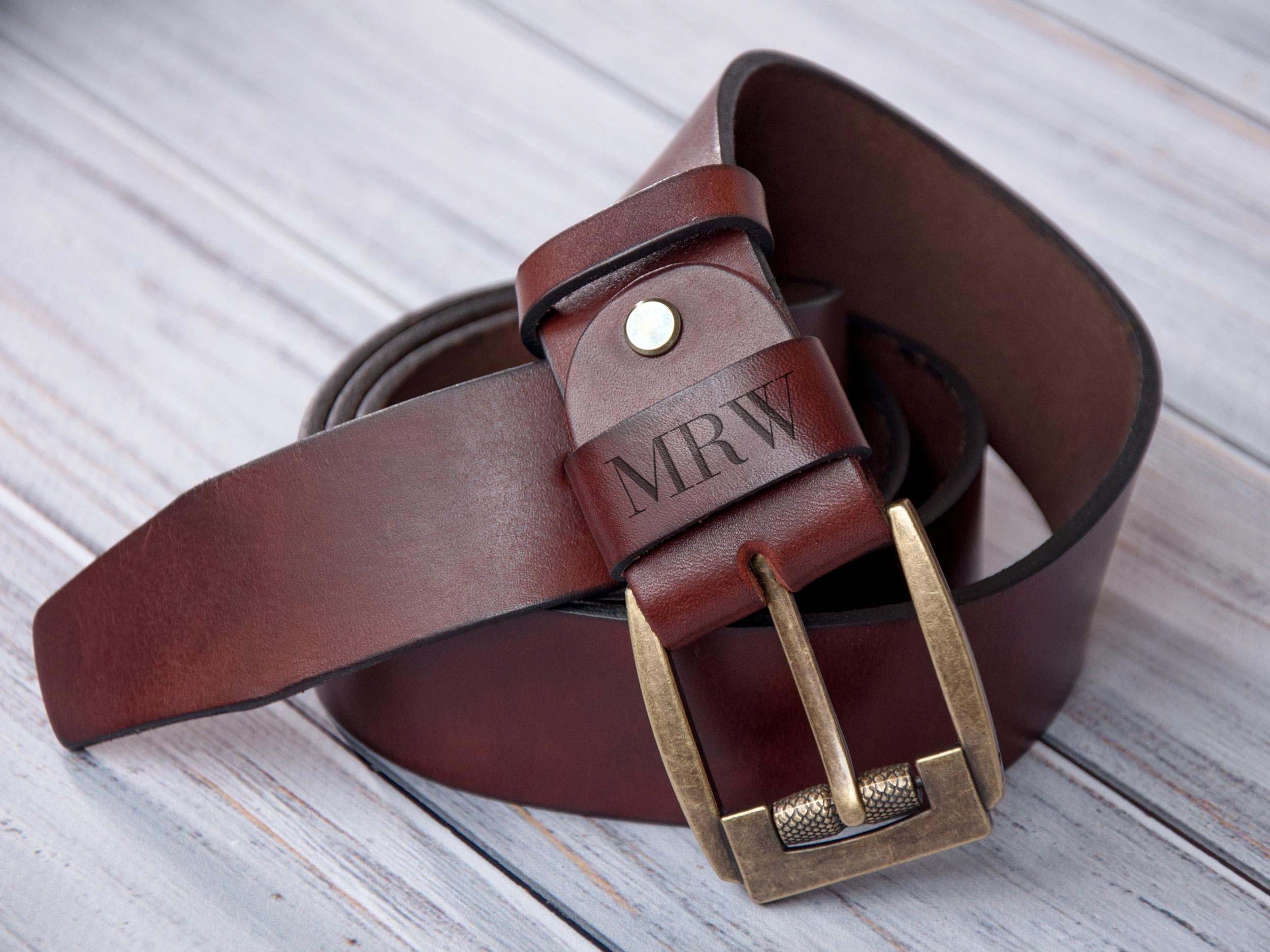 Personalized belt in gift box - Gift for Dad