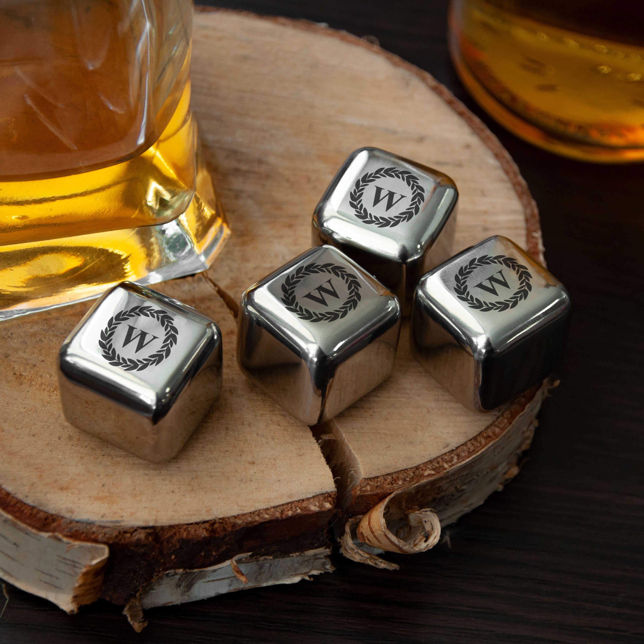 Engraved whiskey stones set - Christmas gift for Him