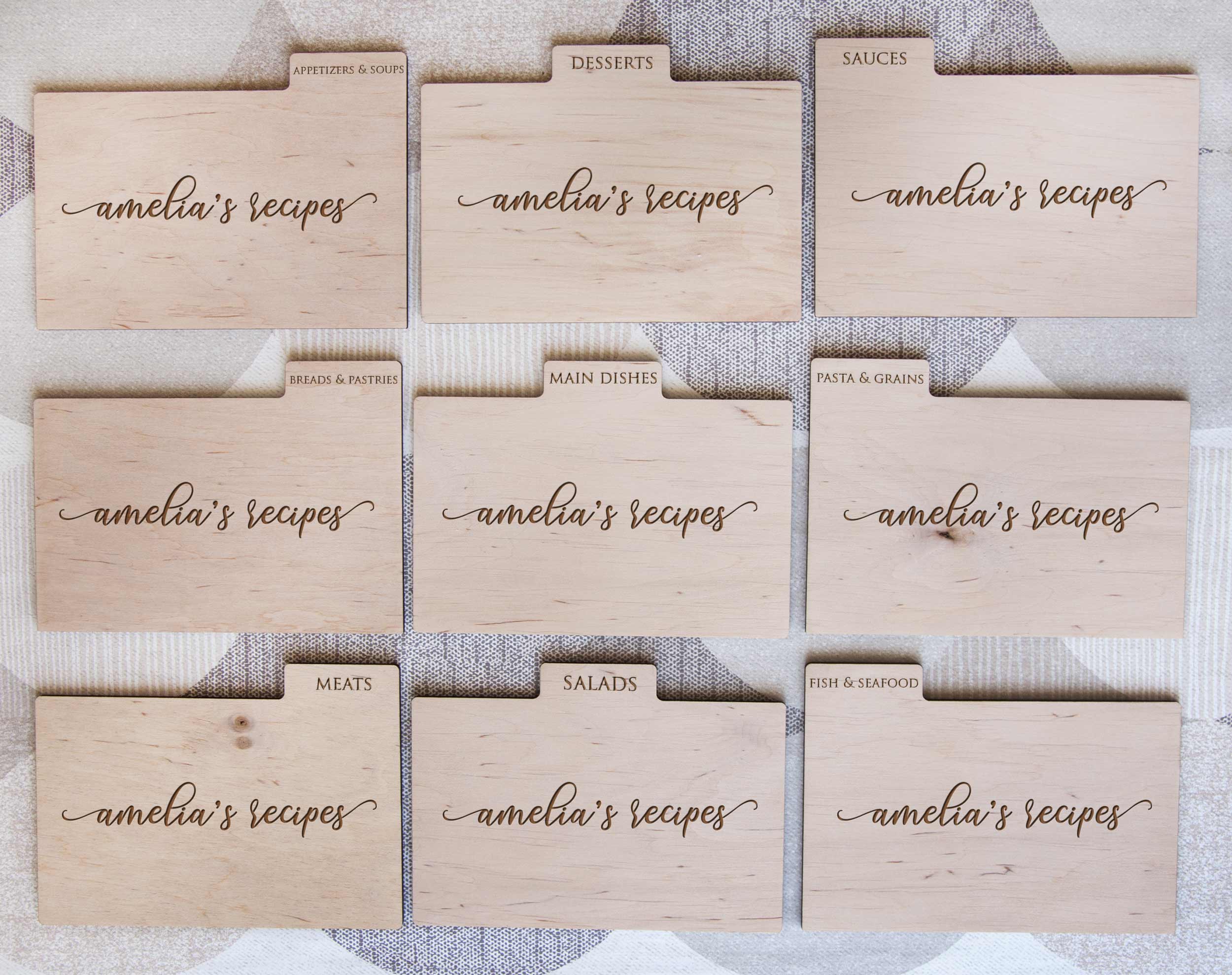 Wooden Recipe Box 4x6 or 5x7 - Personalized Bridal Shower Gift