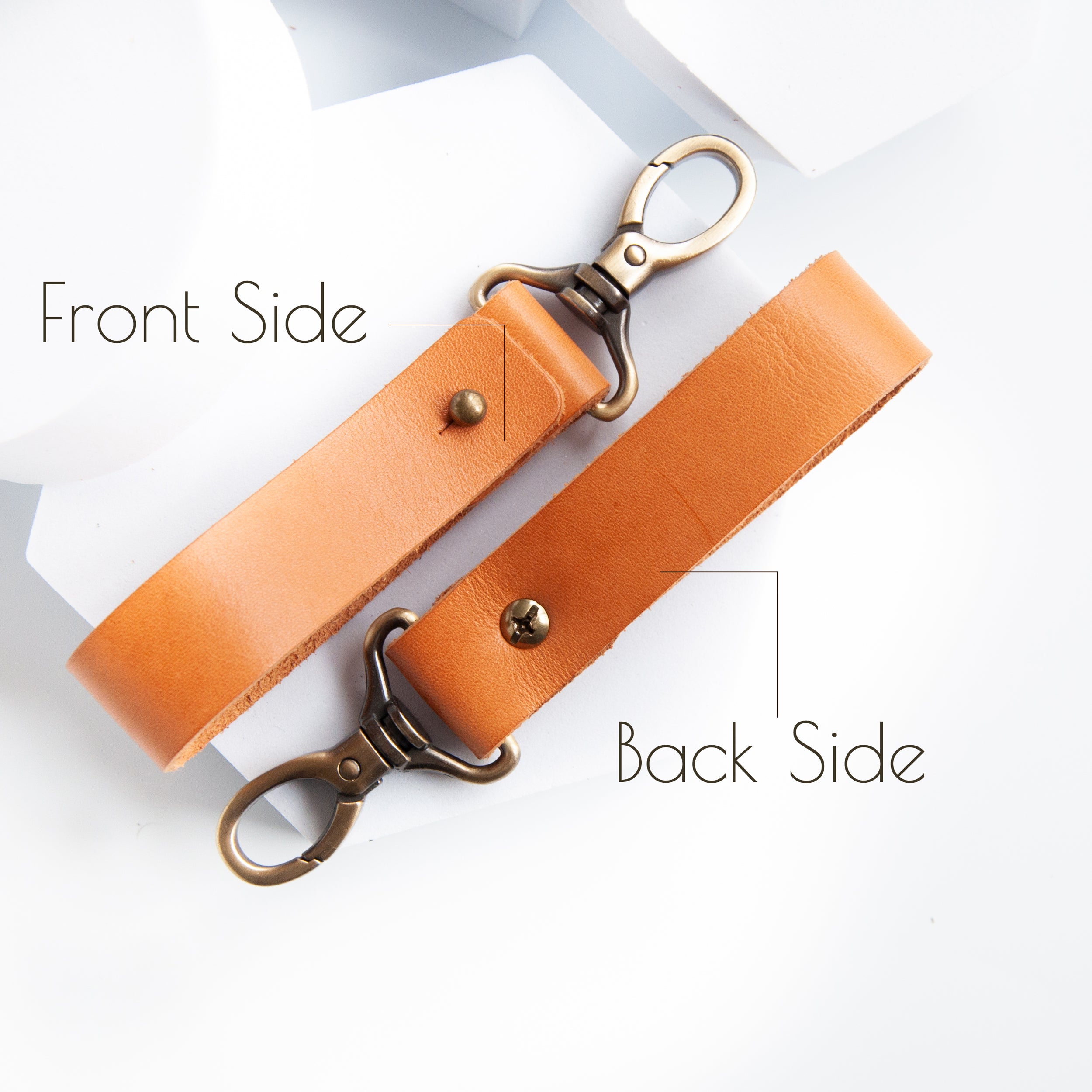 Personalized Leather Keychain - Leather Key Holder