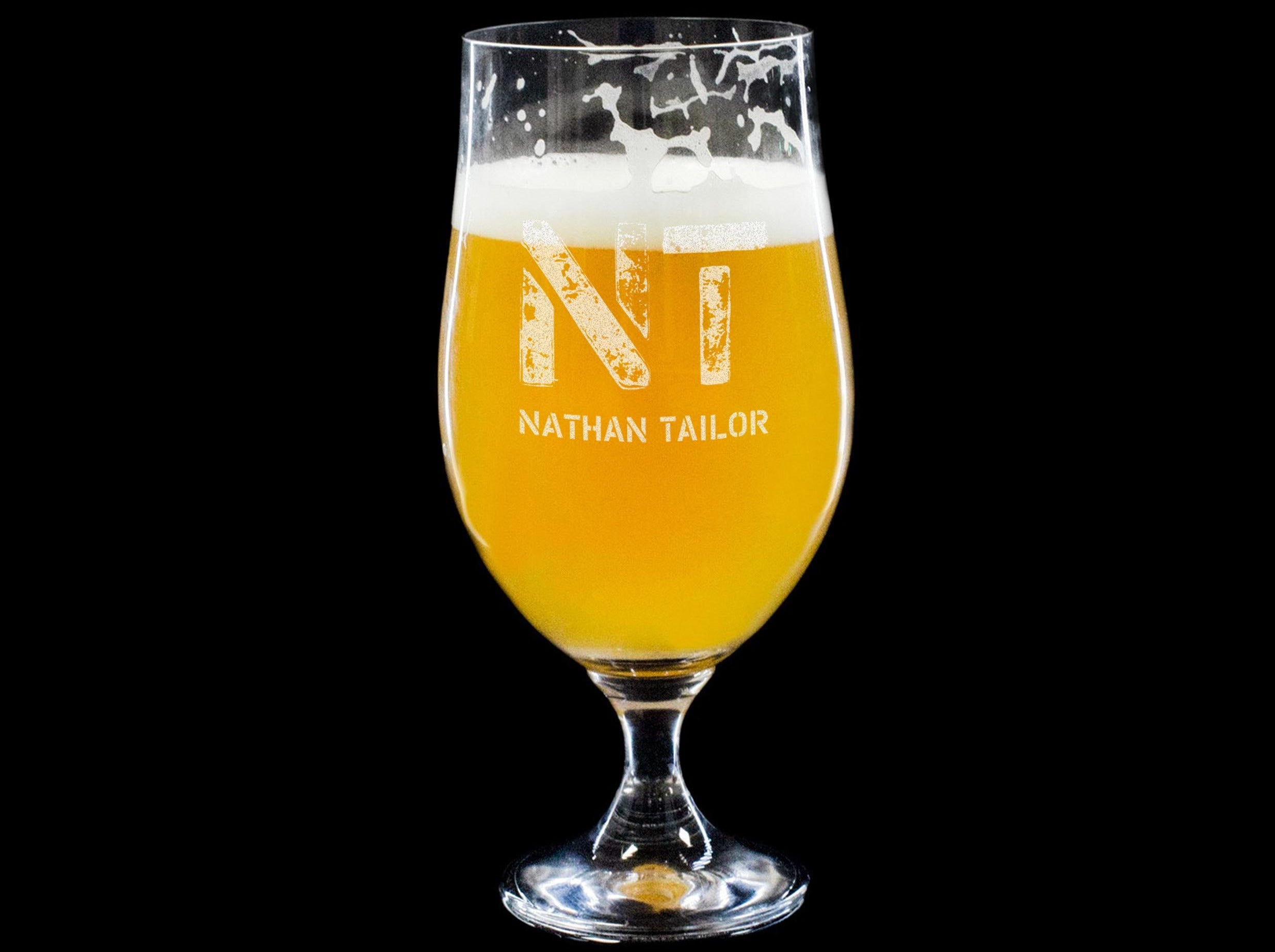 Custom beer glass - Groomsmen Gifts