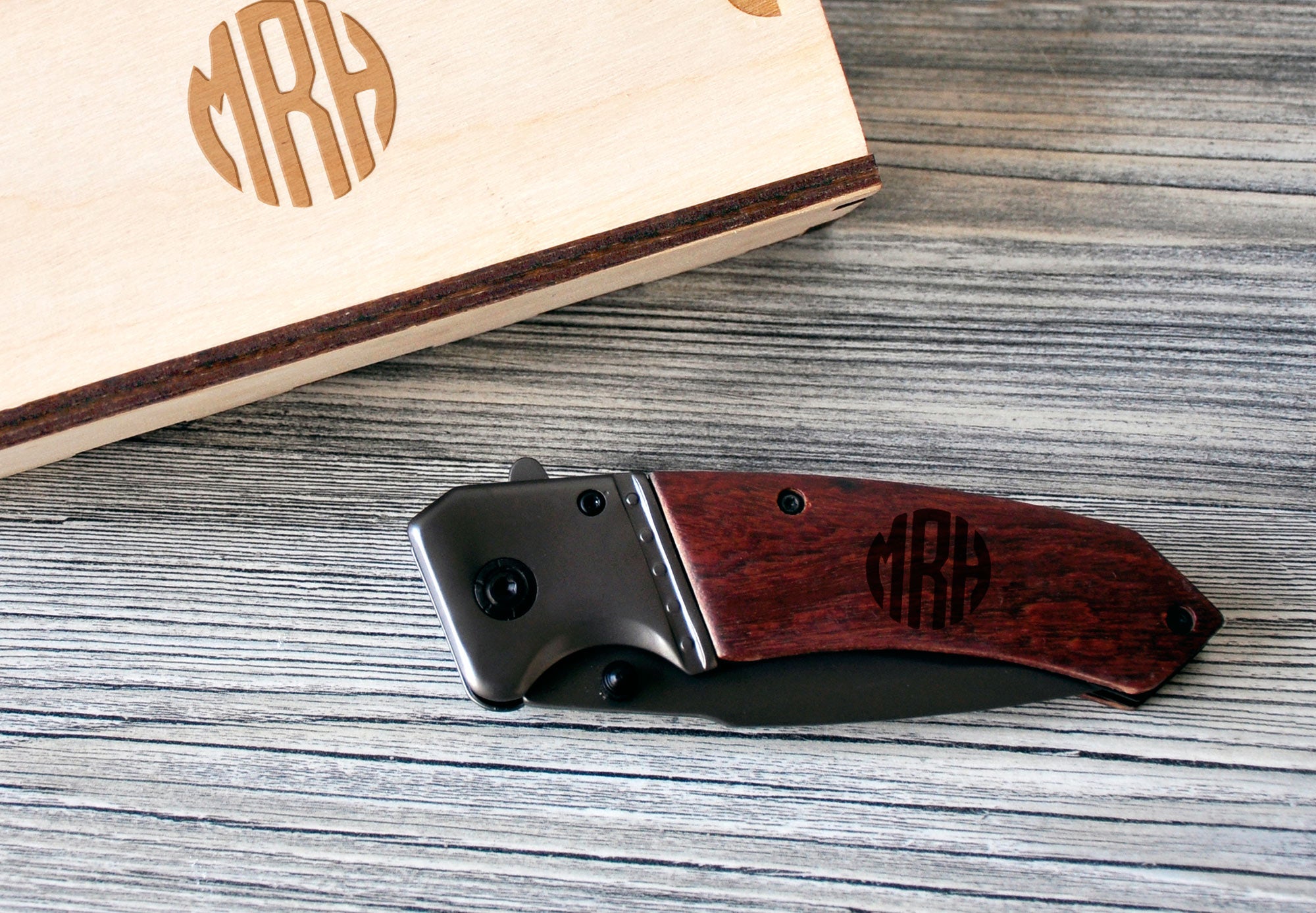 Personalized Knife - Wood Handle Knife