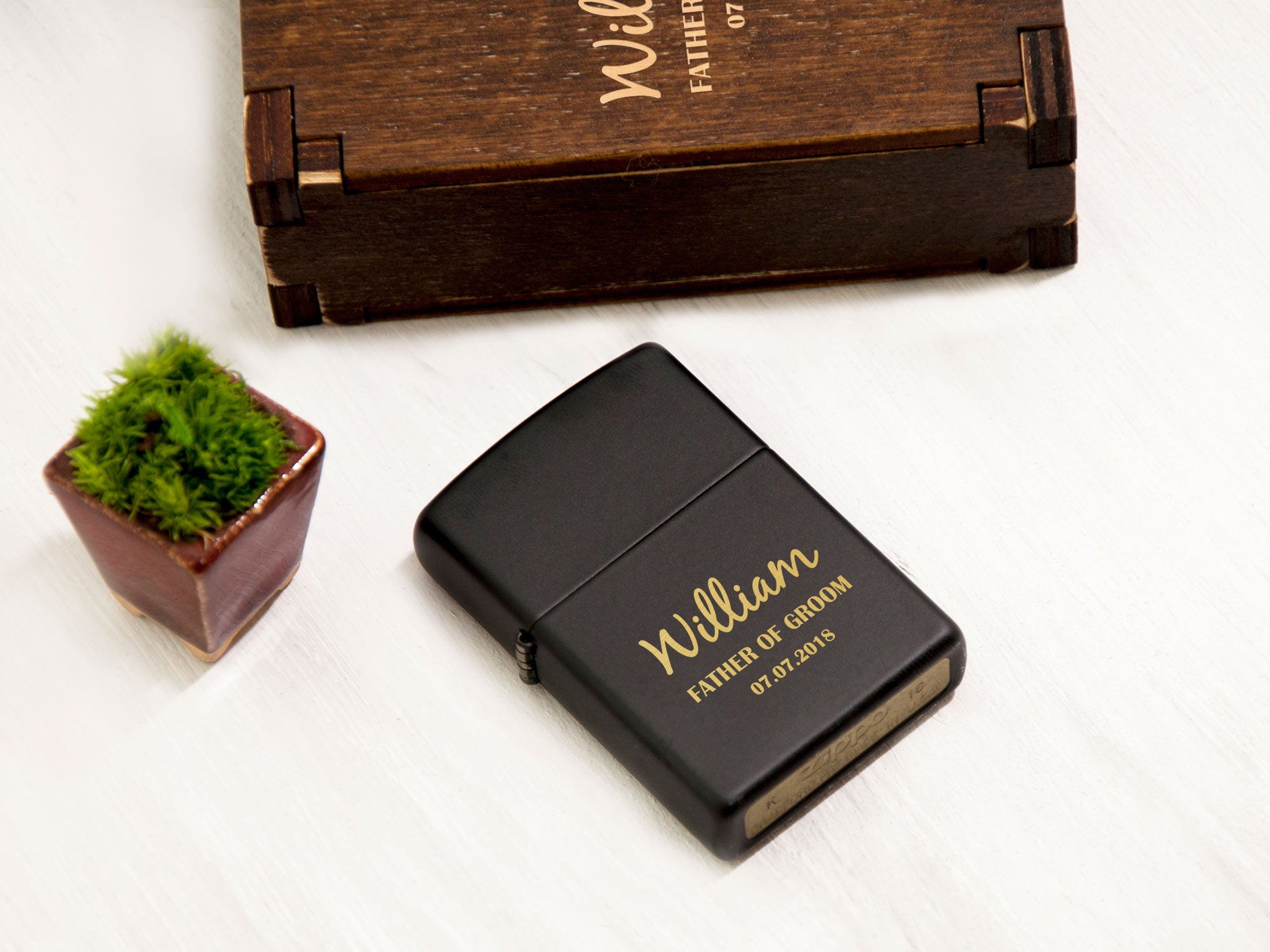 Personalized Zippo Lighter - Groomsmen Gift