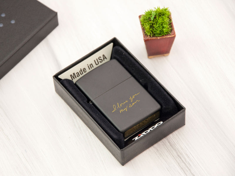 Custom ZIPPO Lighter - Handwritten Gift
