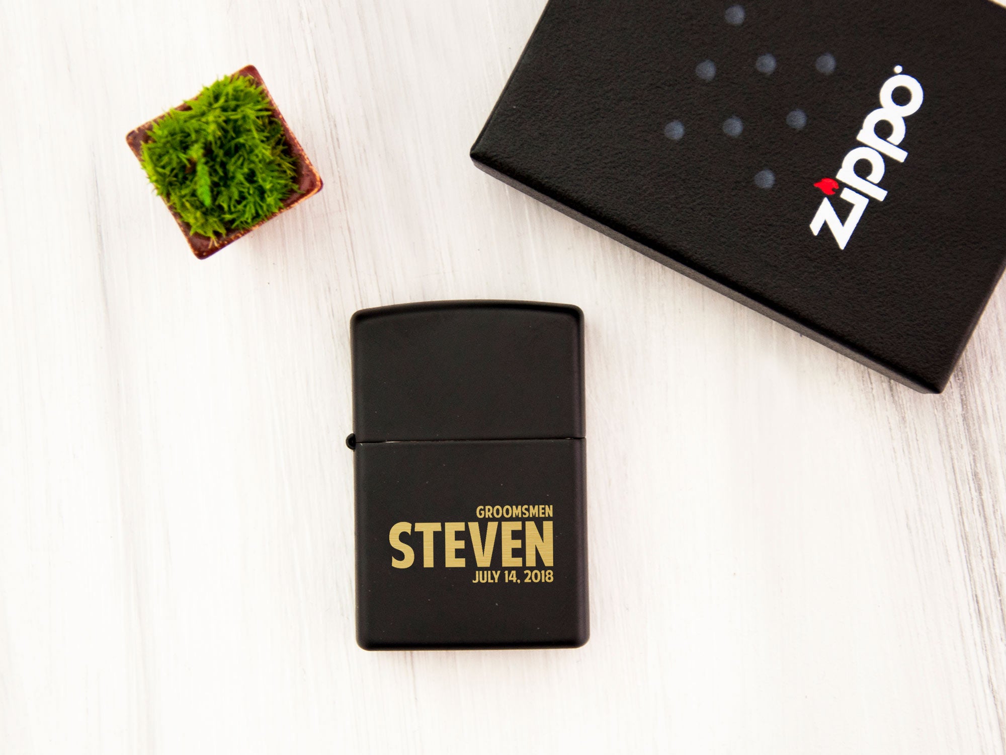 Personalized Zippo Lighter - Groomsmen Gift