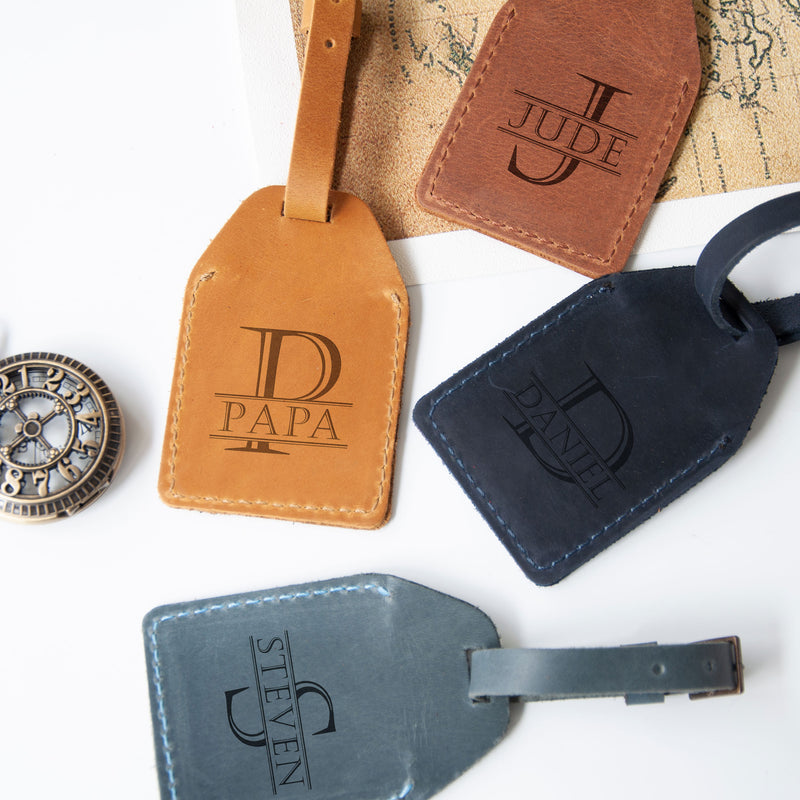 Monogrammed Luggage Tag - Personalized Travel Tag