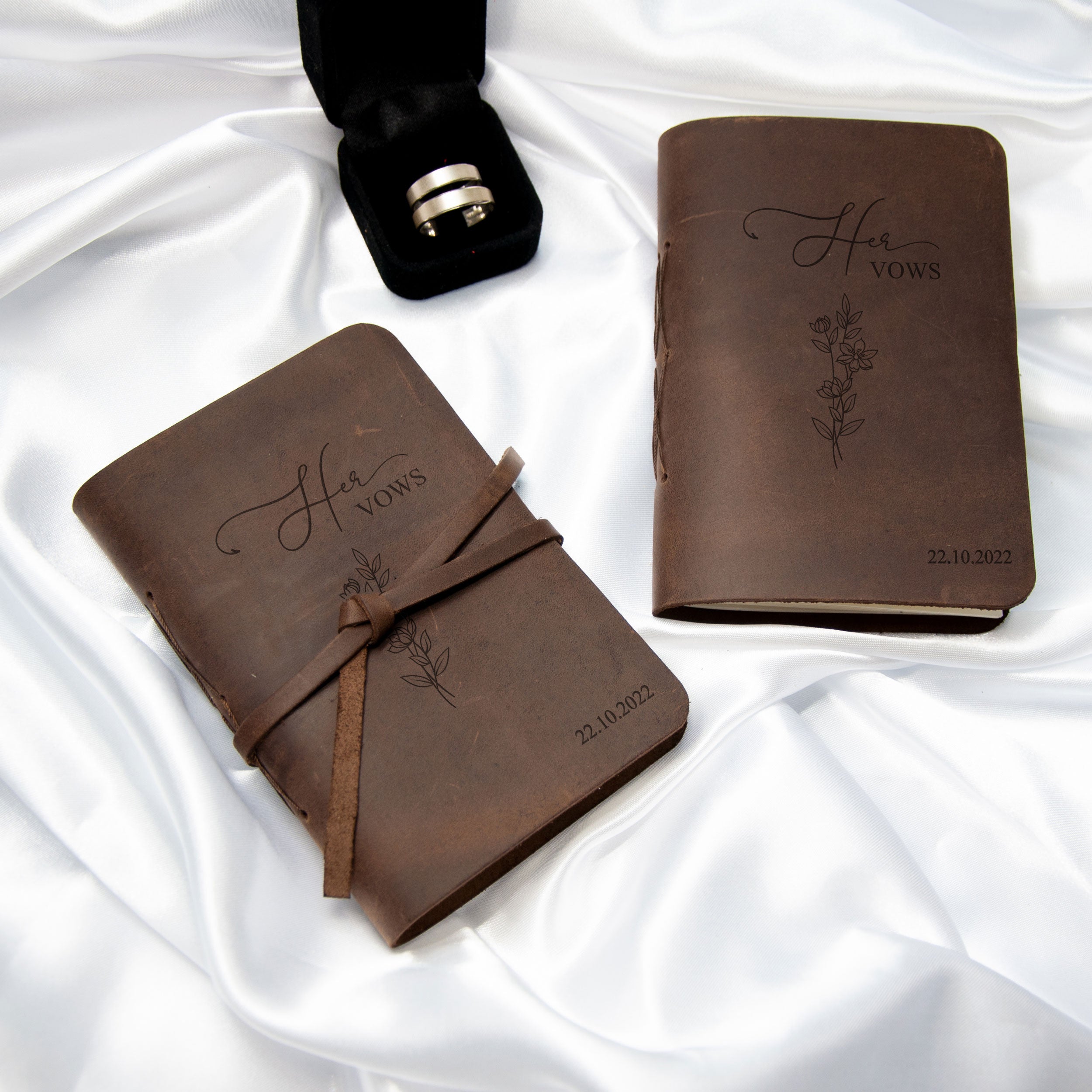 Personalized Vow Books Set of 2 - Lesbian Wedding Gifts