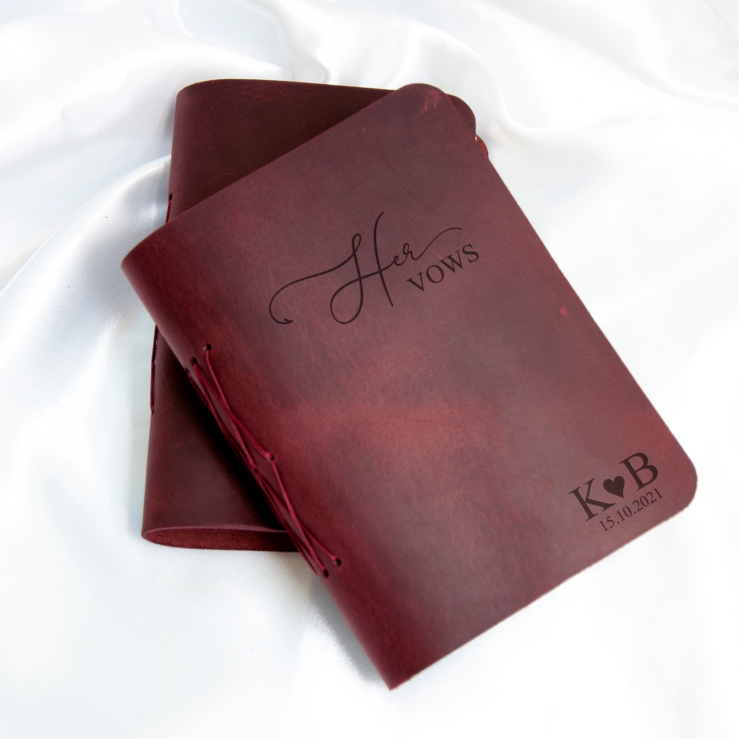 Personalized Leather Wedding Vow Books - Marriage Vow Book