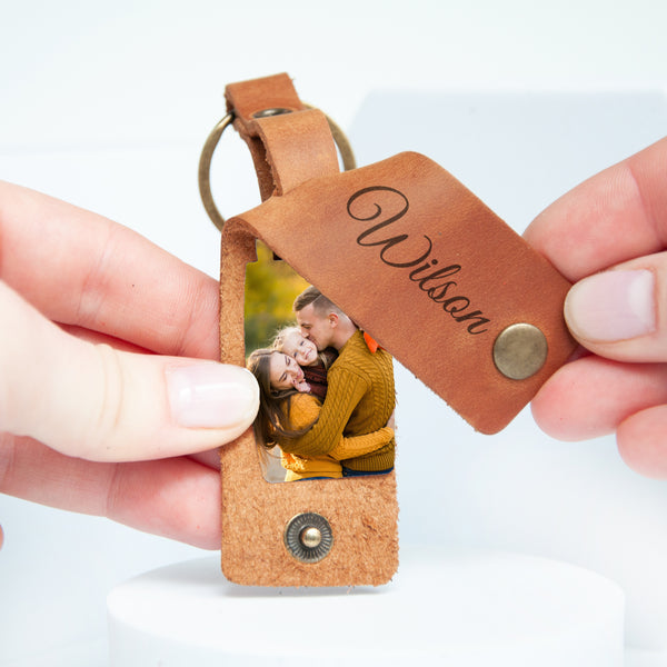 Photo keychain - Father's Day Gift from Daughter & Son