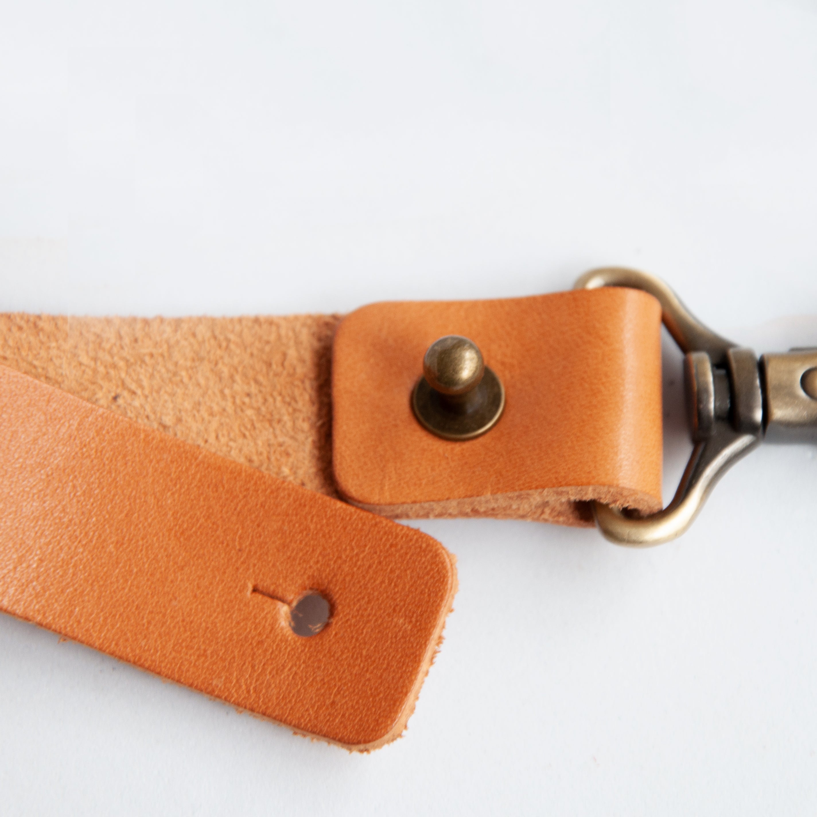 Personalized Gifts for Dad - Custom Leather Keychain