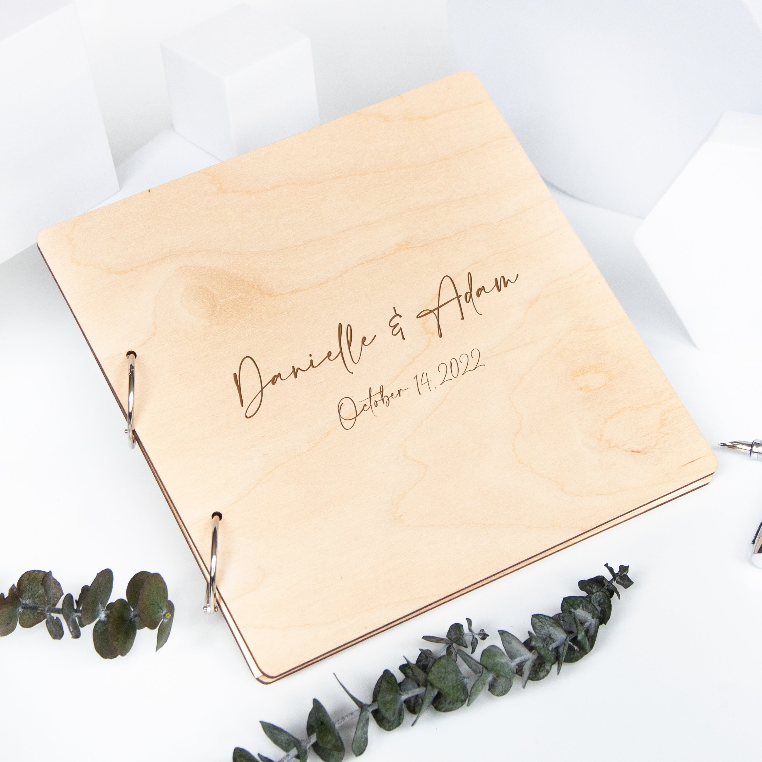 Modern Wedding Guest Book - Minimalistic Guestbook