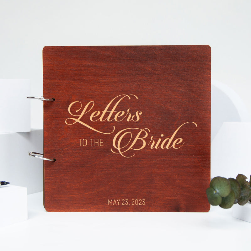 Letters to the Bride Book, Maid of Honor Gift to Bride, Wedding Photo Album  Scrapbook for 4x6 Photos, Blank Guest Book, Best Friend Gift 