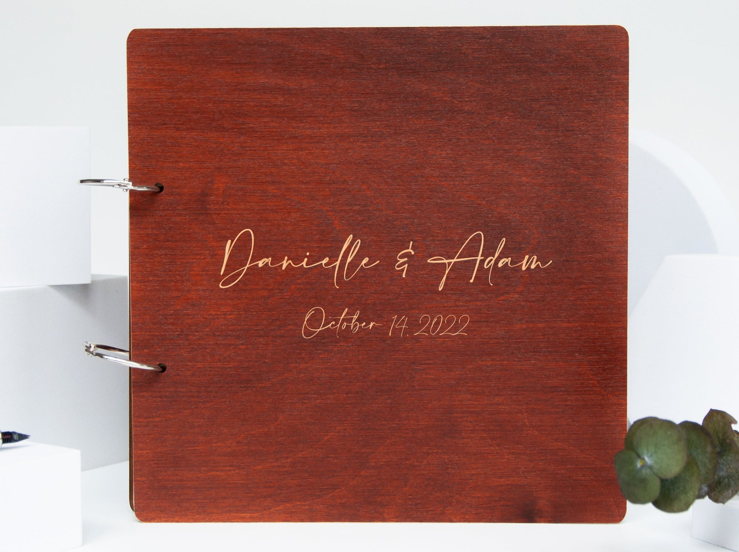 Modern Wedding Guest Book - Minimalistic Guestbook