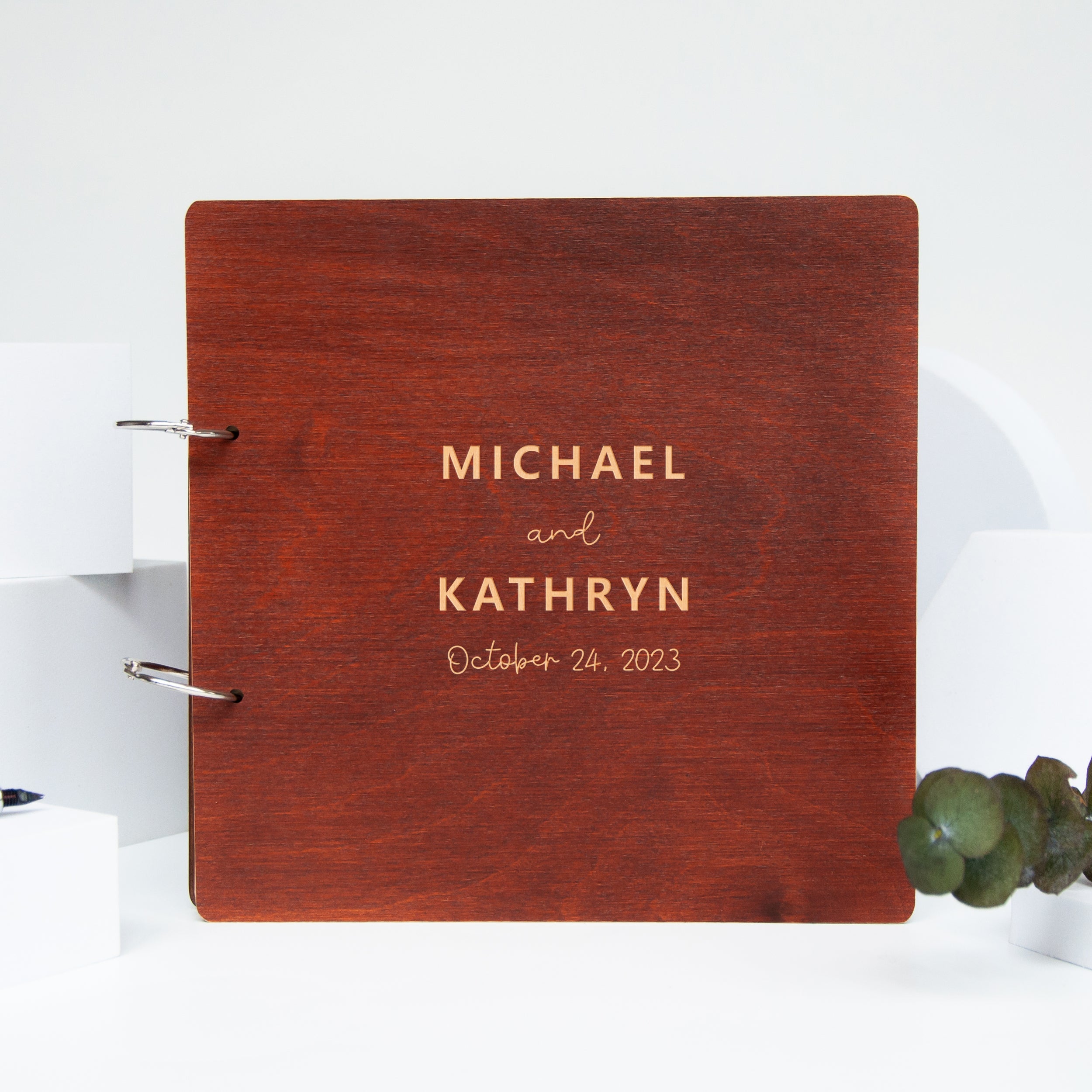 Rustic Wedding Guestbook - Bride & Groom Wedding Album