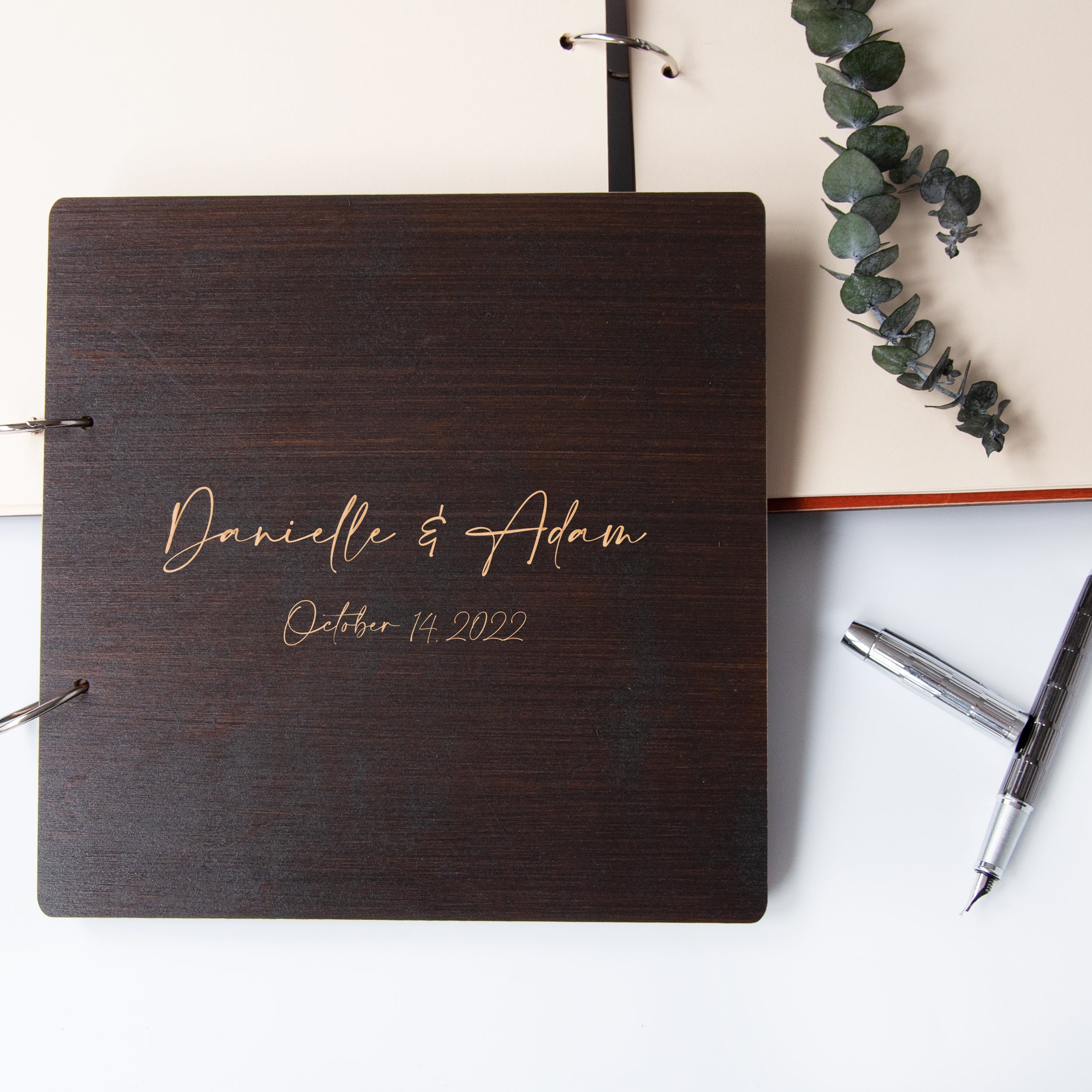 Modern Wedding Guest Book - Minimalistic Guestbook