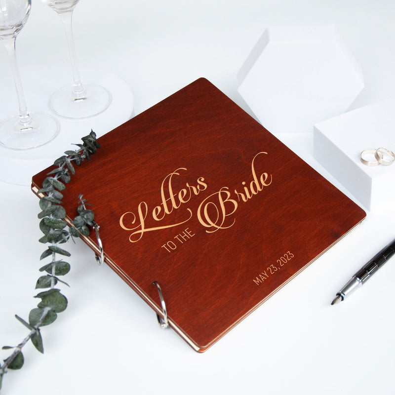 Letters to the bride book!  Bride scrapbook, Bride book, Letters