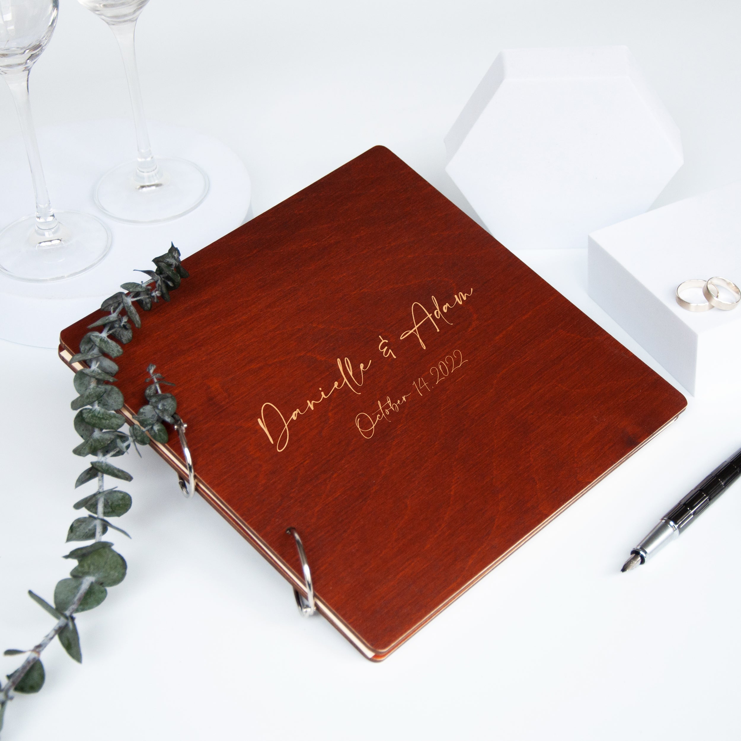 Modern Wedding Guest Book - Minimalistic Guestbook