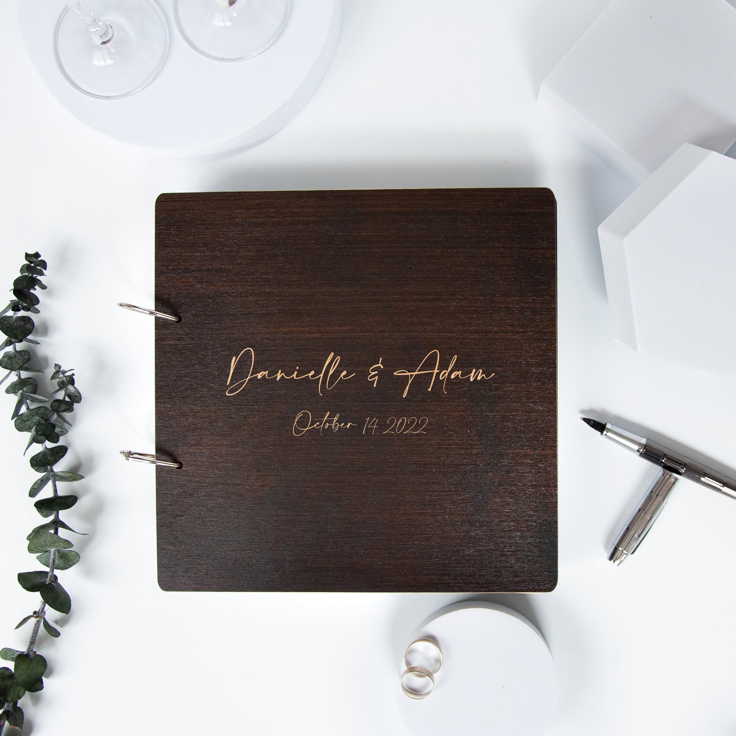 Modern Wedding Guest Book - Minimalistic Guestbook