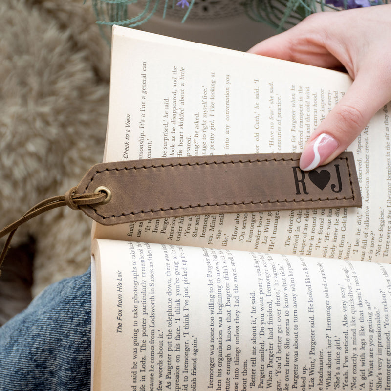Personalised Leather Bookmark - 3rd Anniversary Gift