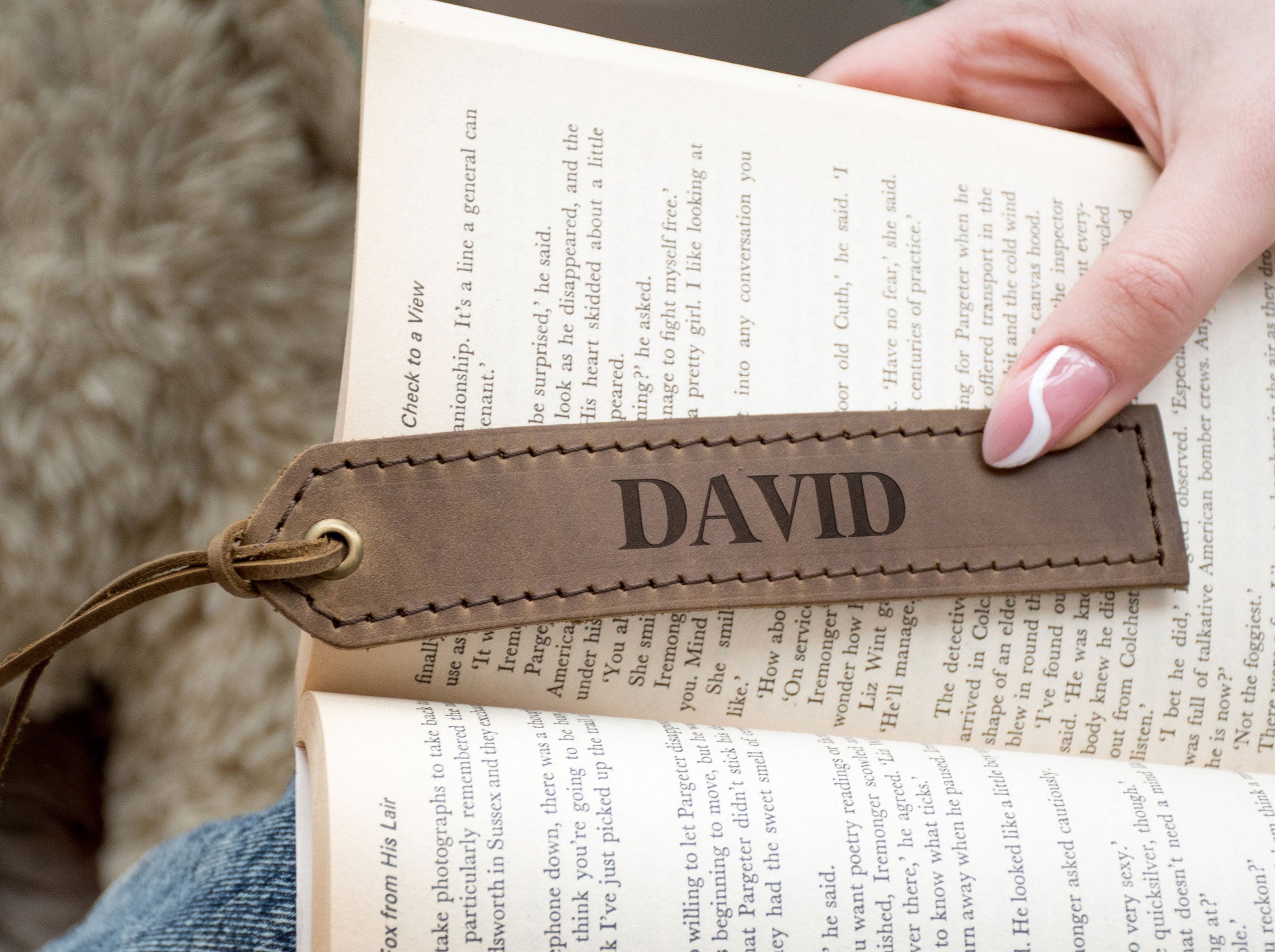 Name  Leather Bookmarks - Birthday Gifts for Book Readers