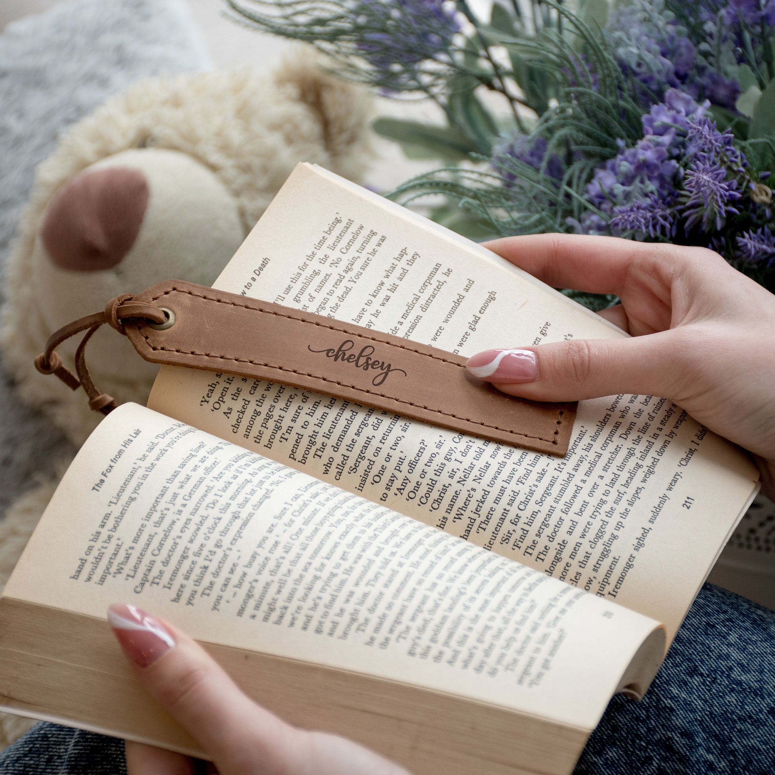 Name  Leather Bookmarks - Birthday Gifts for Book Readers