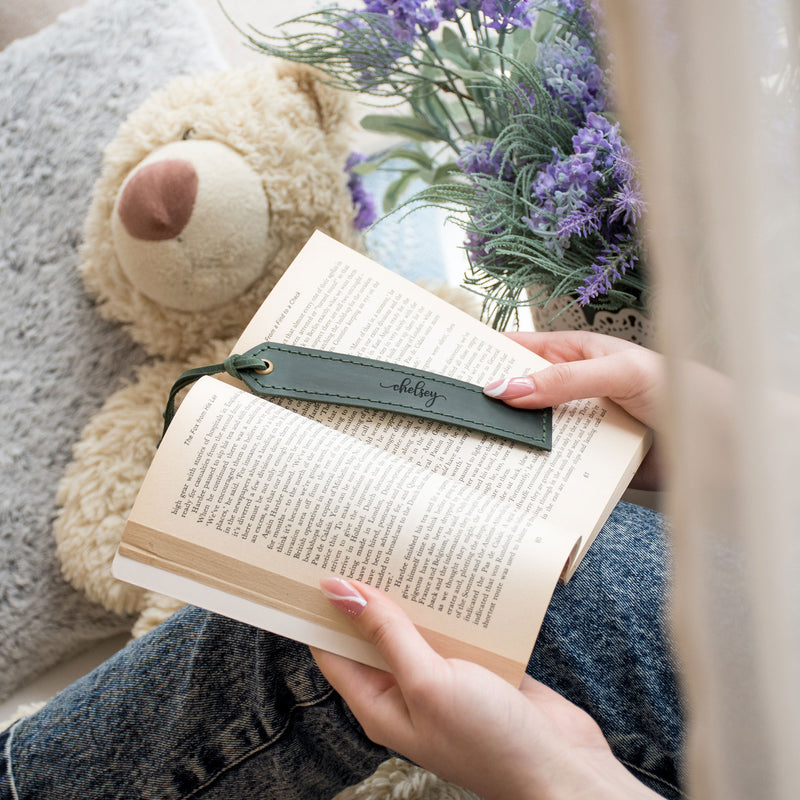 Name  Leather Bookmarks - Birthday Gifts for Book Readers