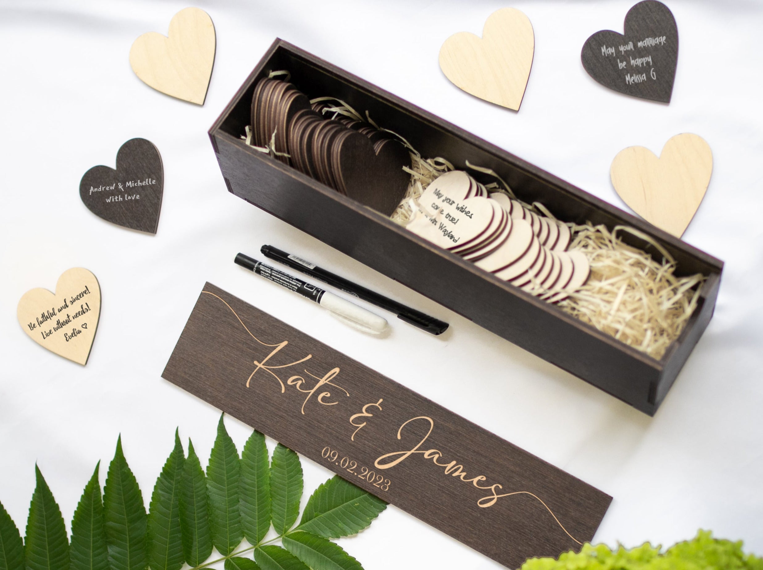 Wedding hearts - Alternative guest book