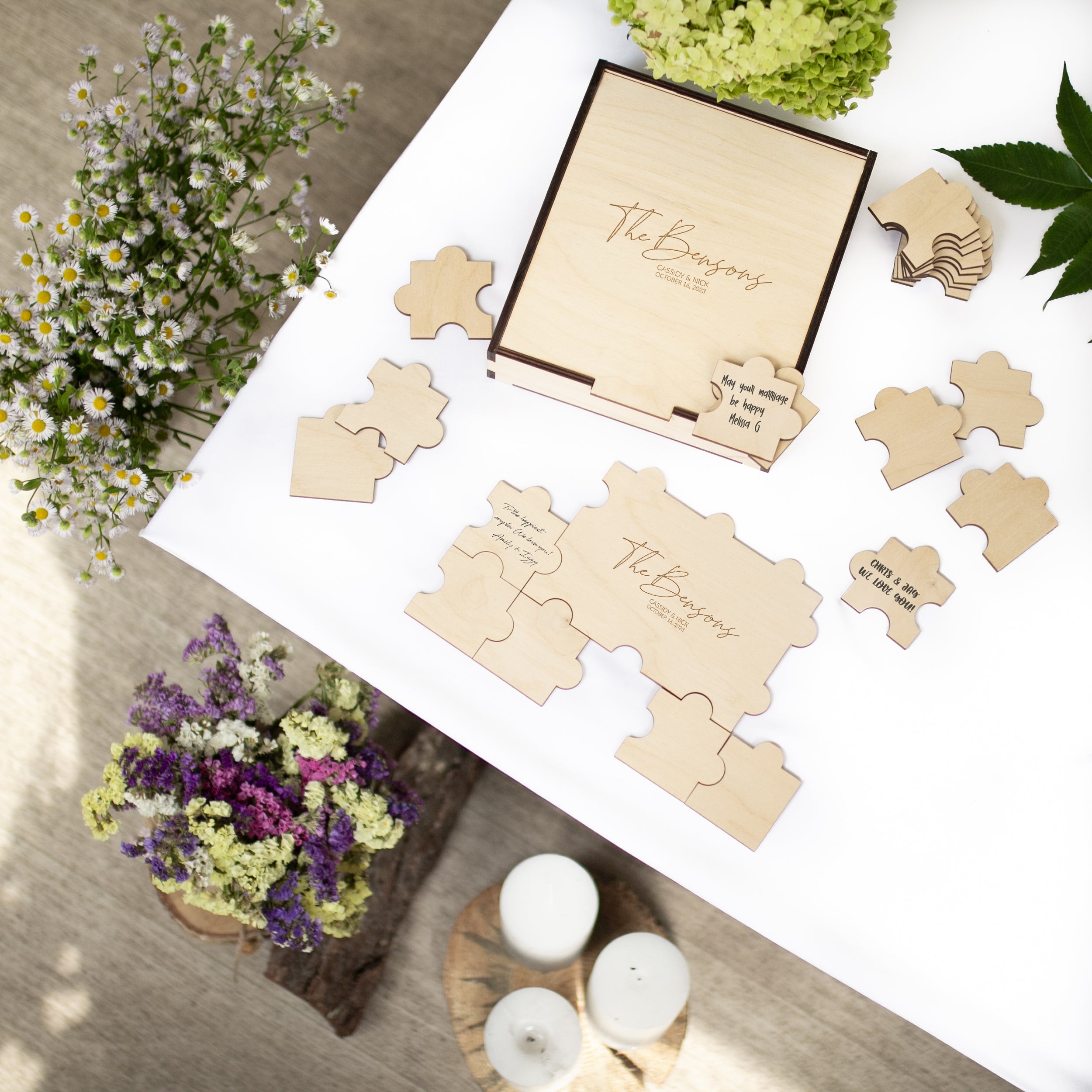 Wedding guest book puzzle - Alternative guestbook